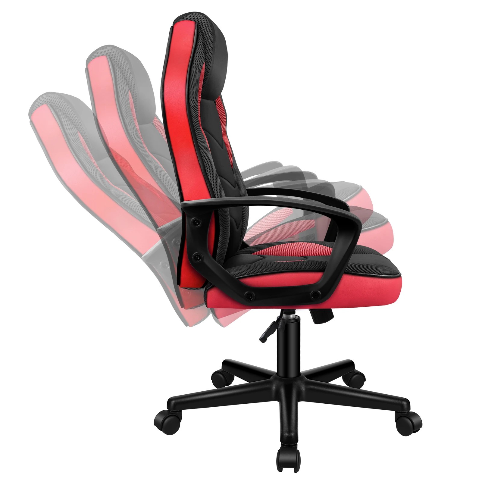 5 Alfordson Gaming Chair Racing Office Executive Computer Seat Work - Red, 5 of 9