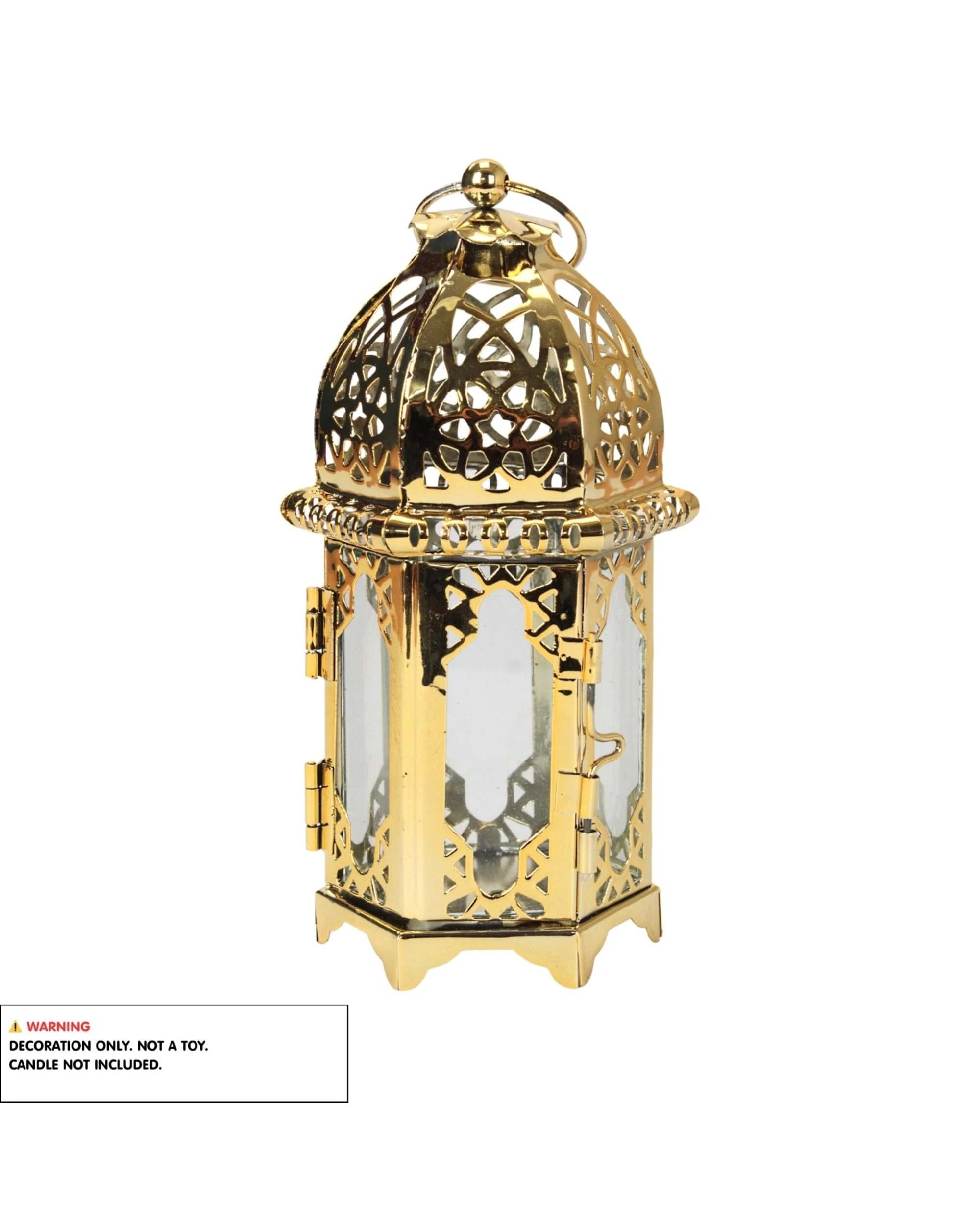 4 Party Maker Lantern Candle Holder Decoration - Gold, 4 of 4