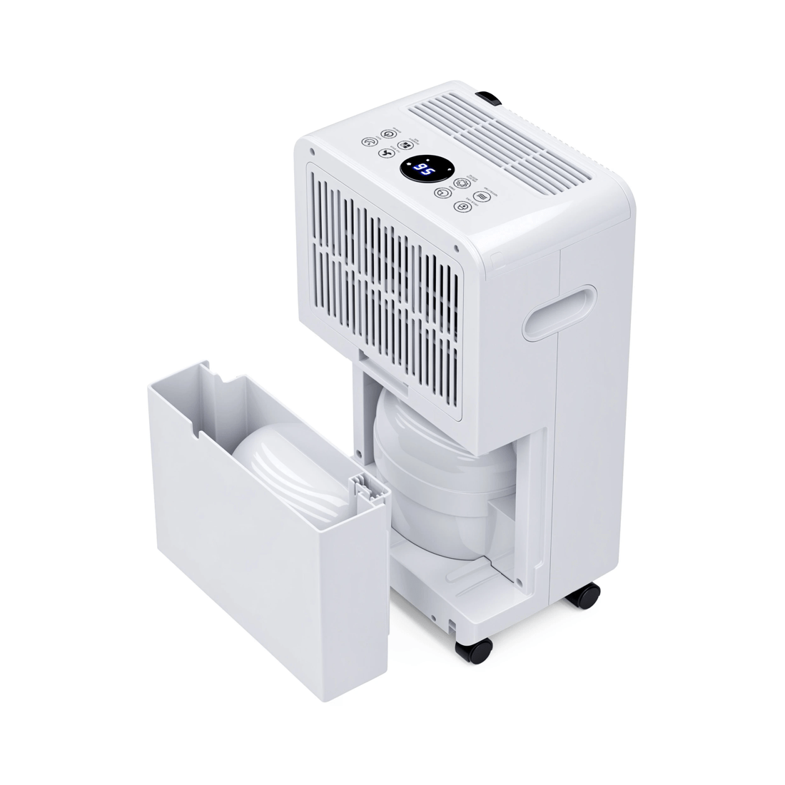 5 ADVWIN 15L Compact Air Dehumidifiers Air Purifier with Drain Hose White, 5 of 7