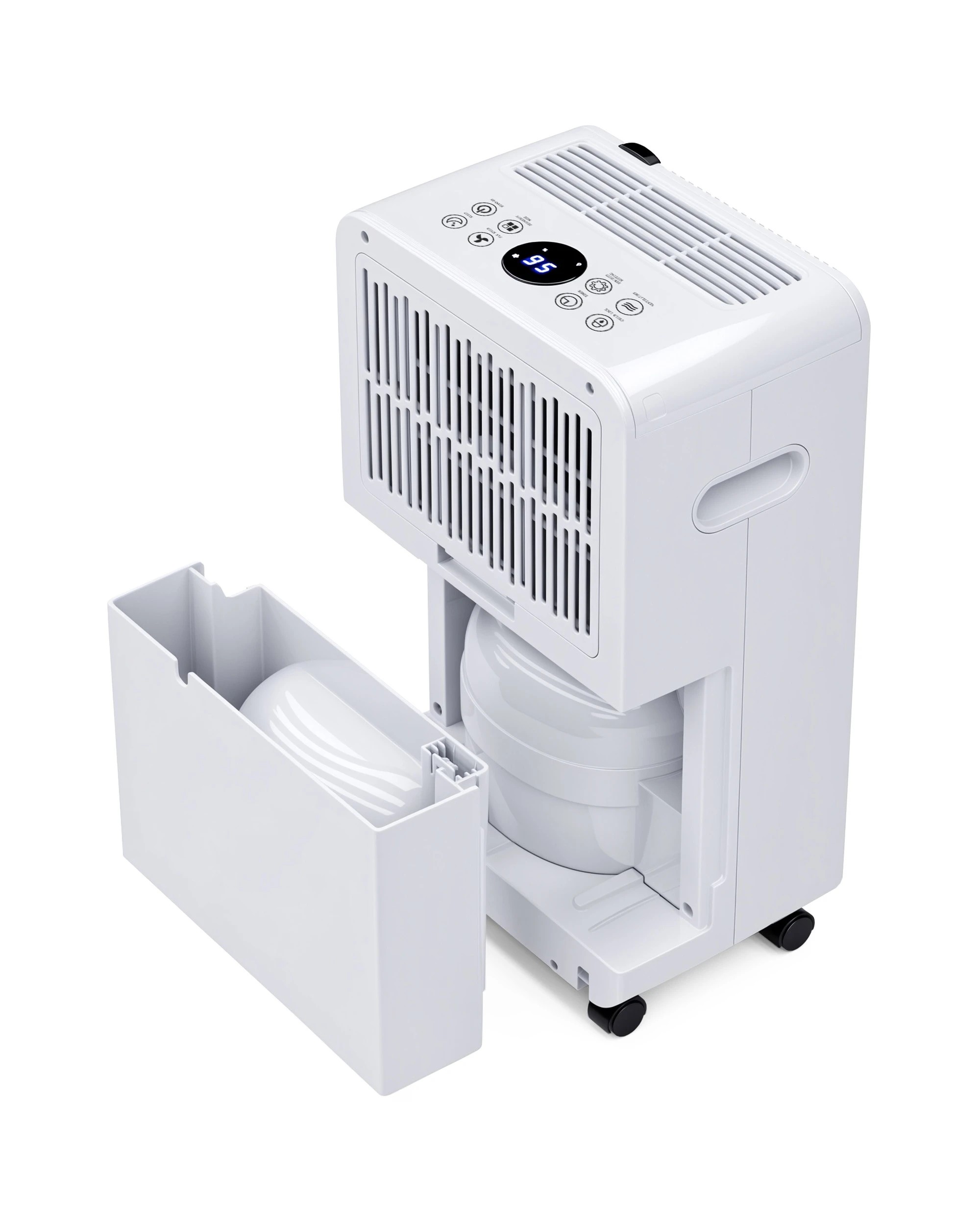 5 ADVWIN 15L Compact Air Dehumidifiers Air Purifier with Drain Hose White, 5 of 7