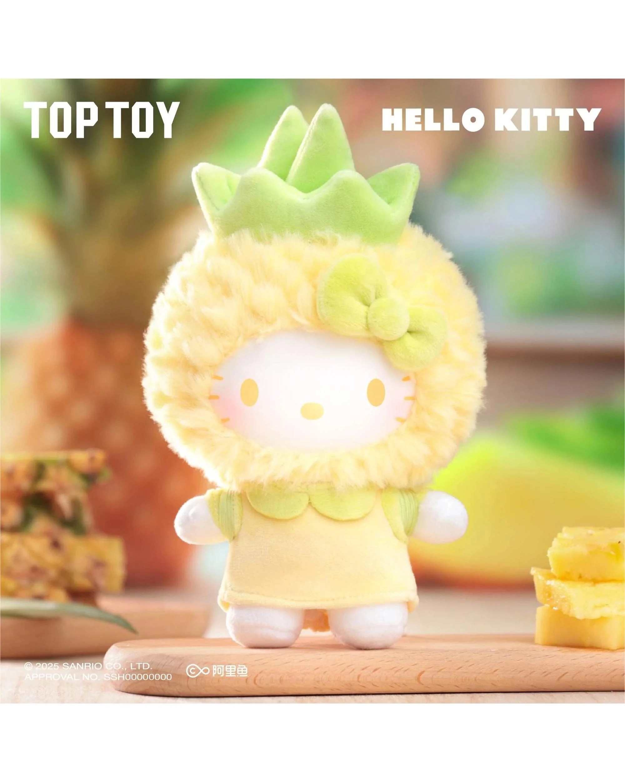 6 Top Toy Sanrio Characters Hello Kitty Fruity Paradise Series Plush Blind Box, 6 of 8