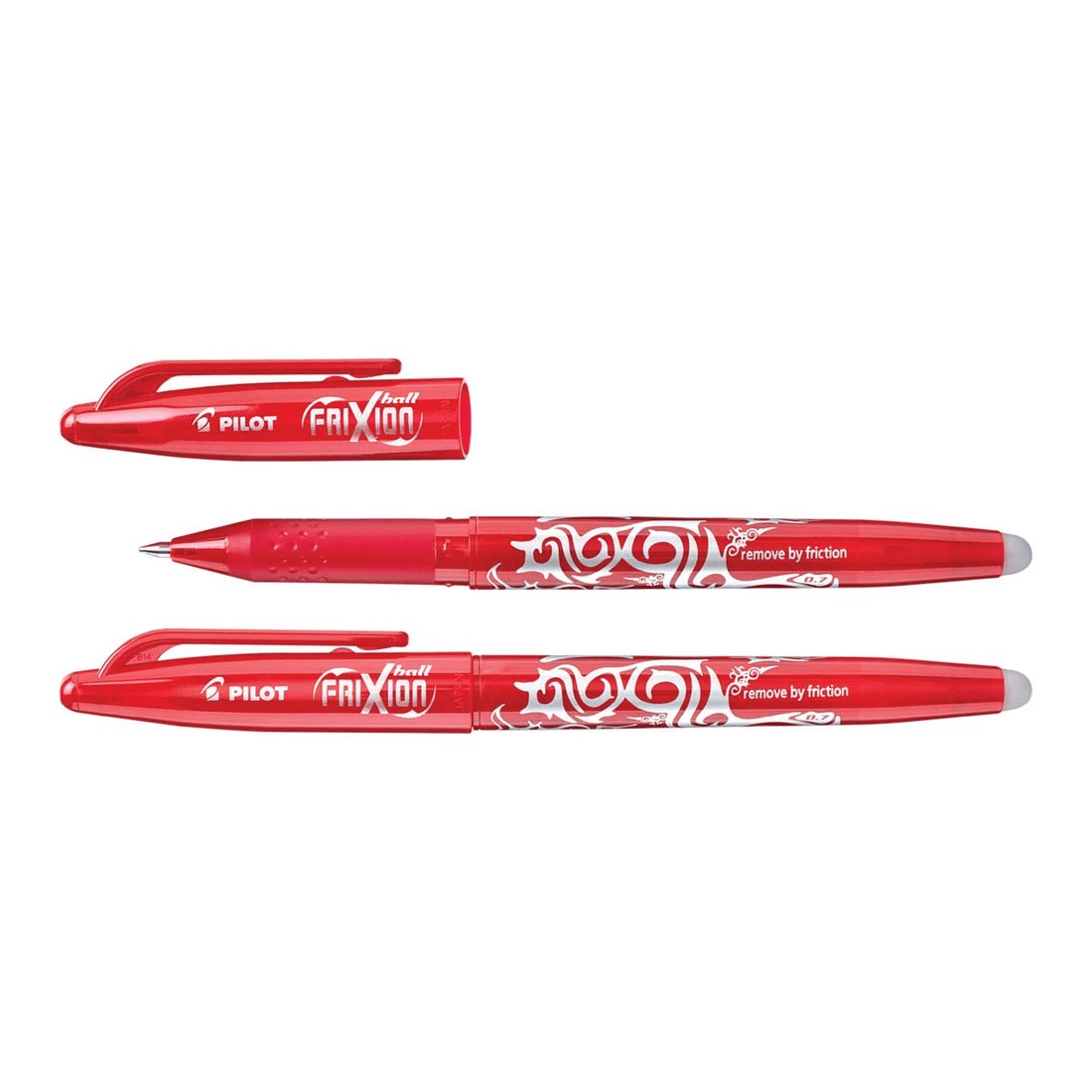3 PILOT FriXion Ball Erasable Gel Pen 0.7mm Red 2 Pack, 3 of 9