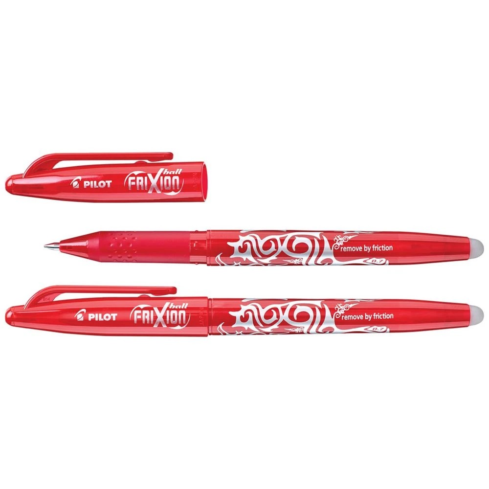 3 PILOT FriXion Ball Erasable Gel Pen 0.7mm Red 2 Pack, 3 of 9