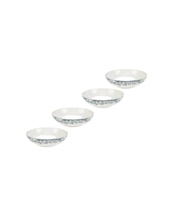 Casa Domani 4PK Coupe Bowl Porcelain Set 20x5.5cm - Blue