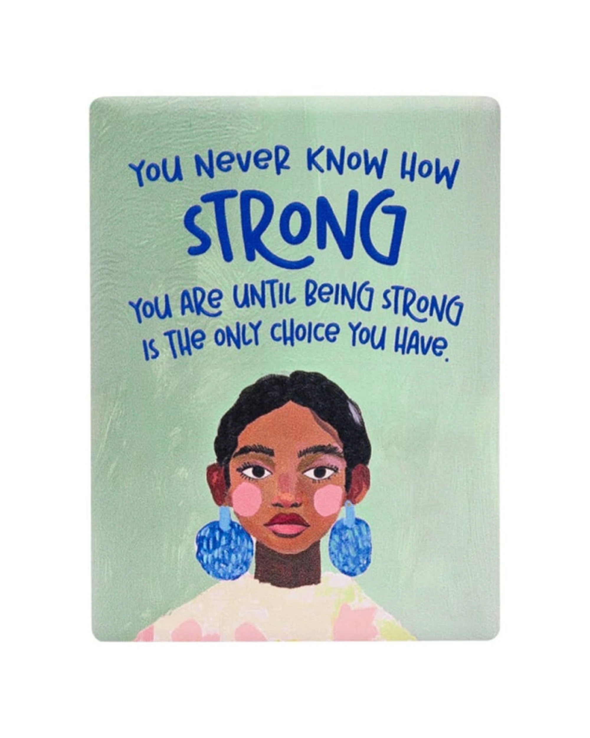 1 Splosh Billie Strong Ceramic Magnet Embossed Durable 6x8x0.5cm - Green, 1 of 2