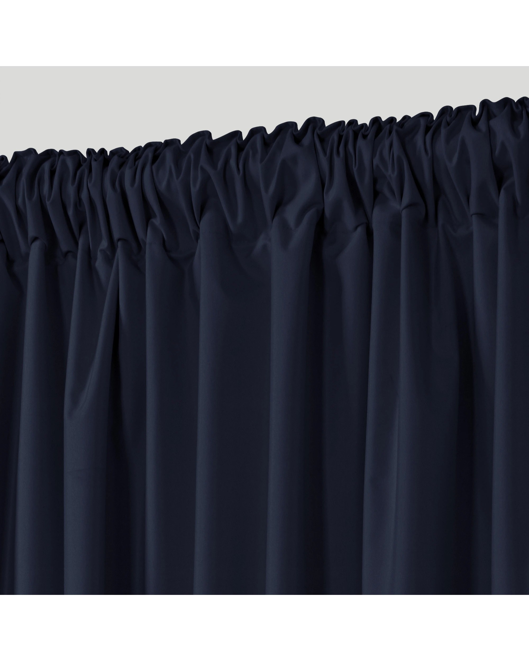 2 Sherwood Home Orlando Blockout Multi Header Curtain Pair 140x223cm - Navy, 2 of 8