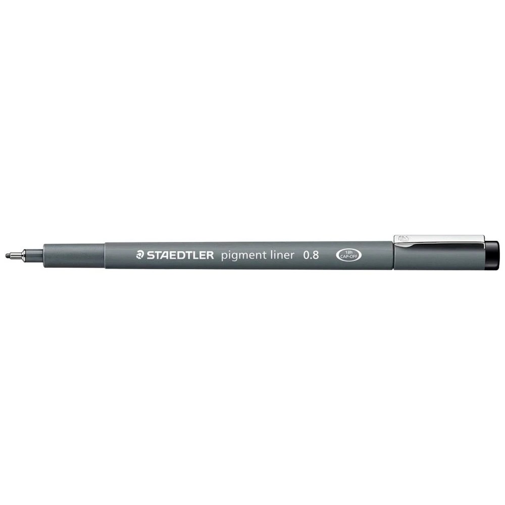1 Staedtler Pigment Liner 0.8mm Black, 1 of 2
