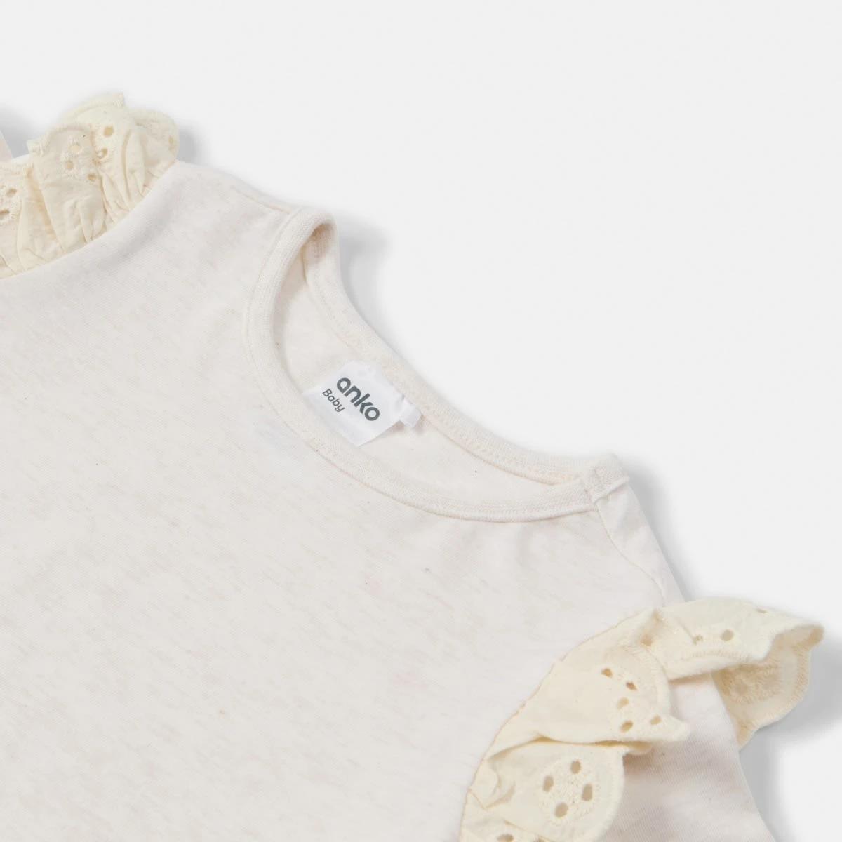 8 3 Pack Long Sleeve Broderie T-shirt Pnk Pk, 8 of 8