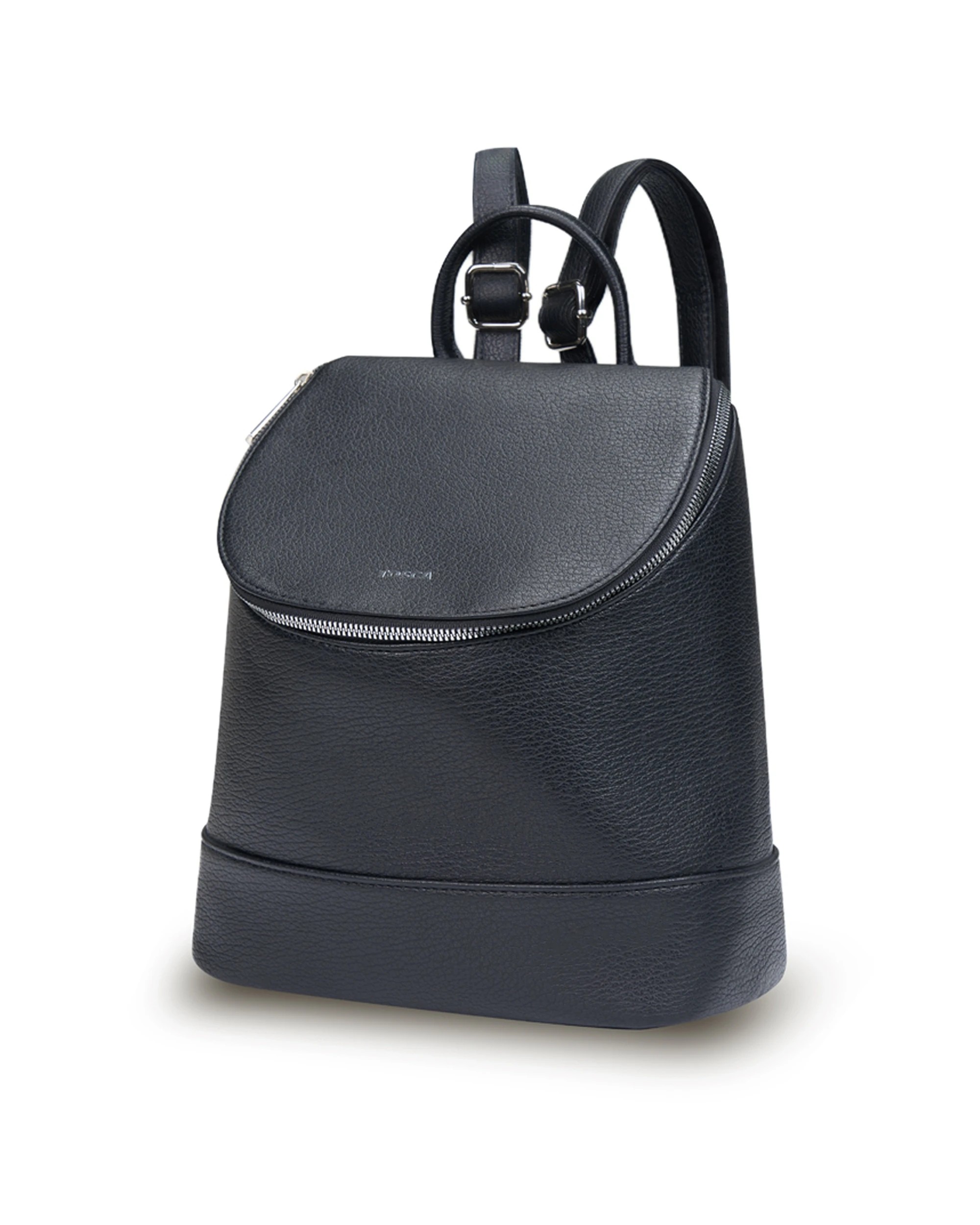 1 Tosca Womens Pu Formal/Casual Travel Backpack - Black, 1 of 3