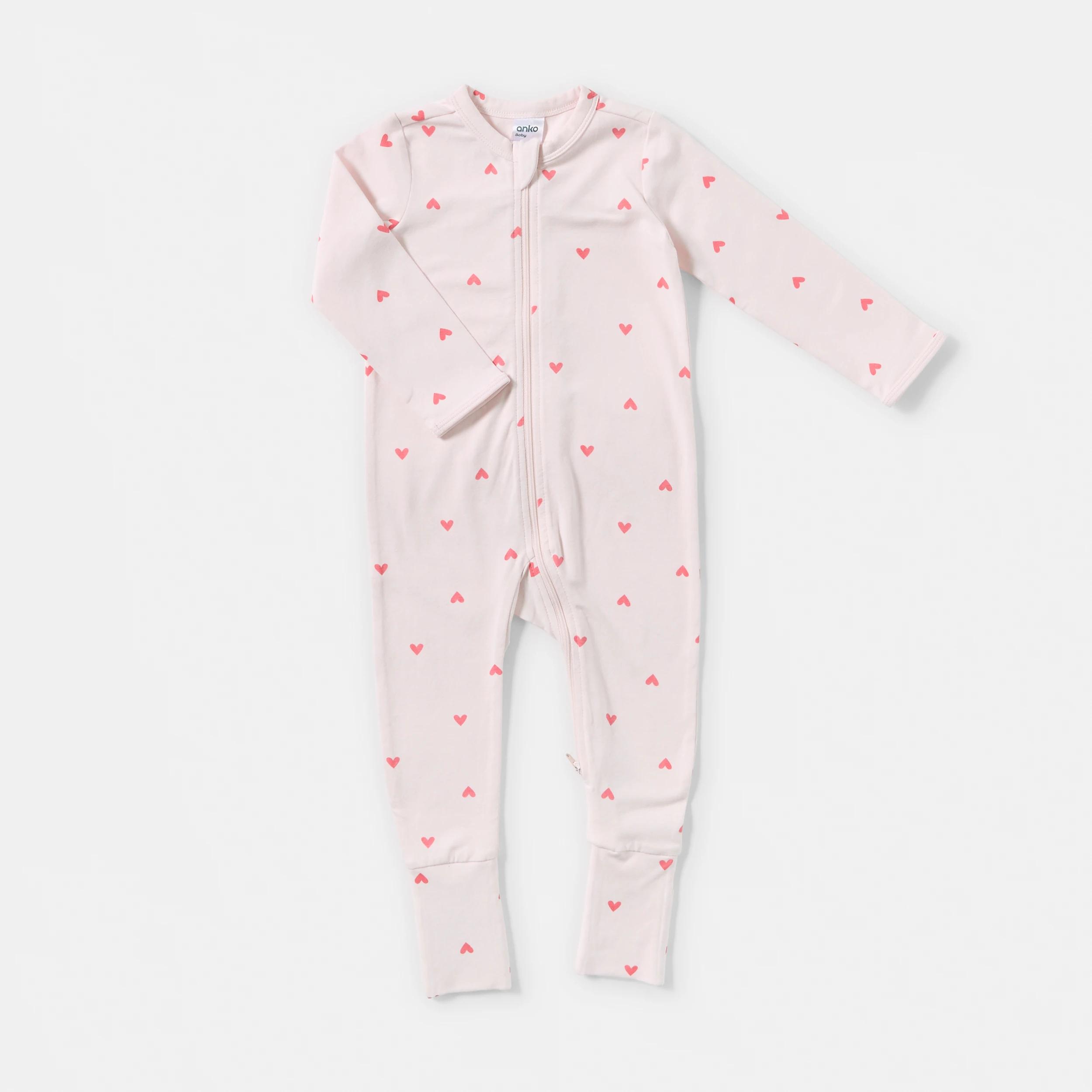 1 Turn Cuff Coverall PINK HEARTS, 1 of 3
