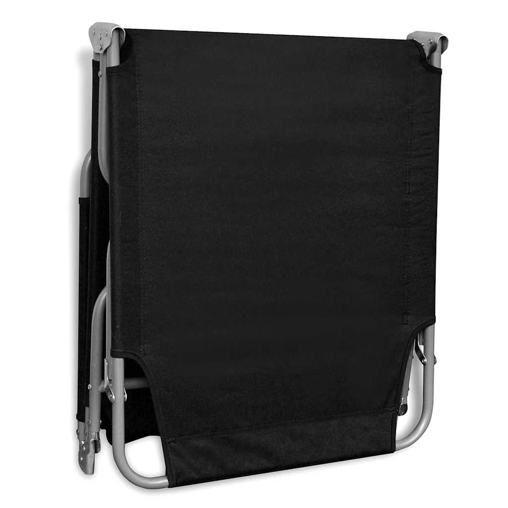 5 vidaXL Sun Lounger Foldable - Black, 5 of 6