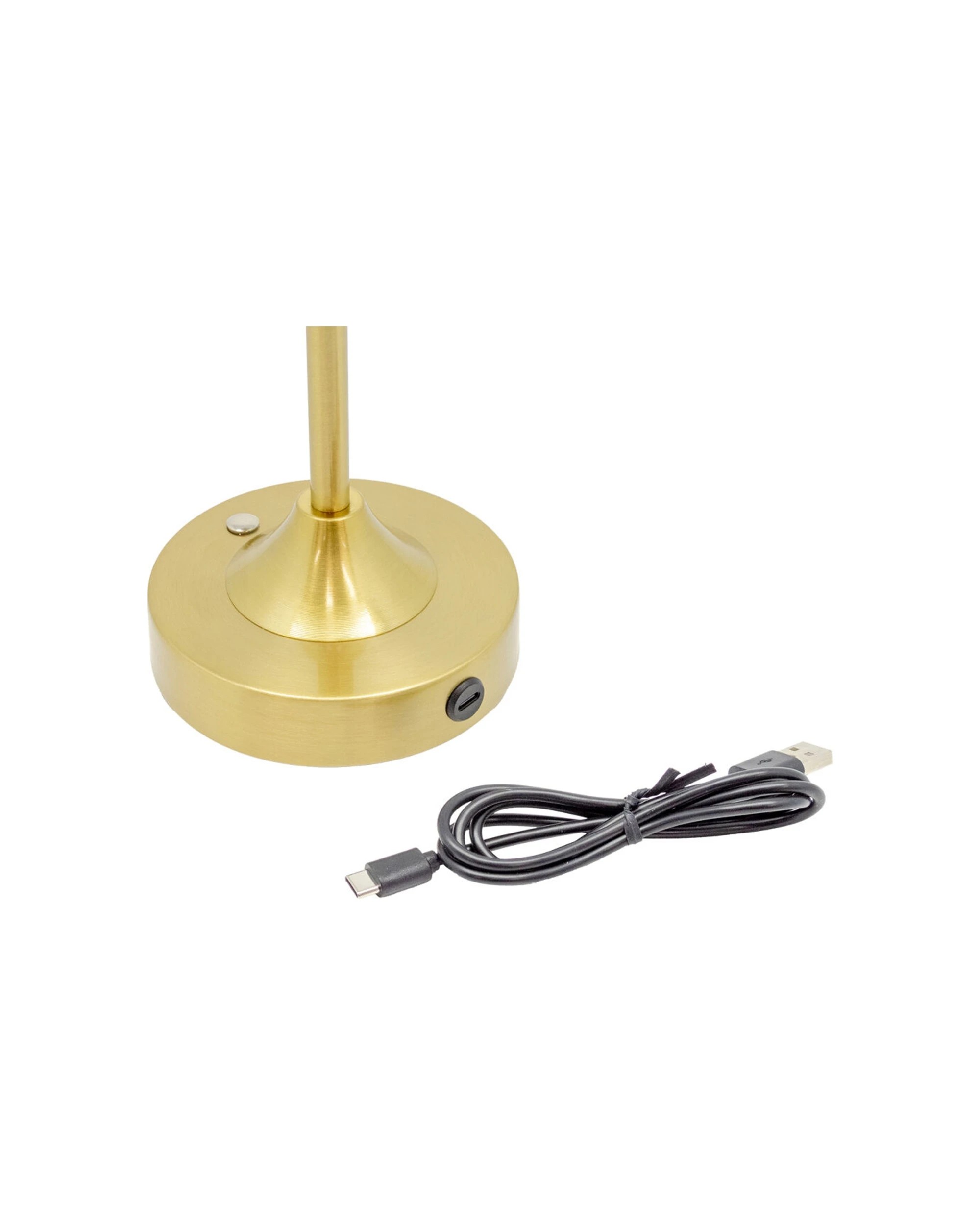5 BOYLE Rechargeable LED Table Lamp Crystals Shade Adjustable Lighting 2000mA - Bronze, 5 of 8