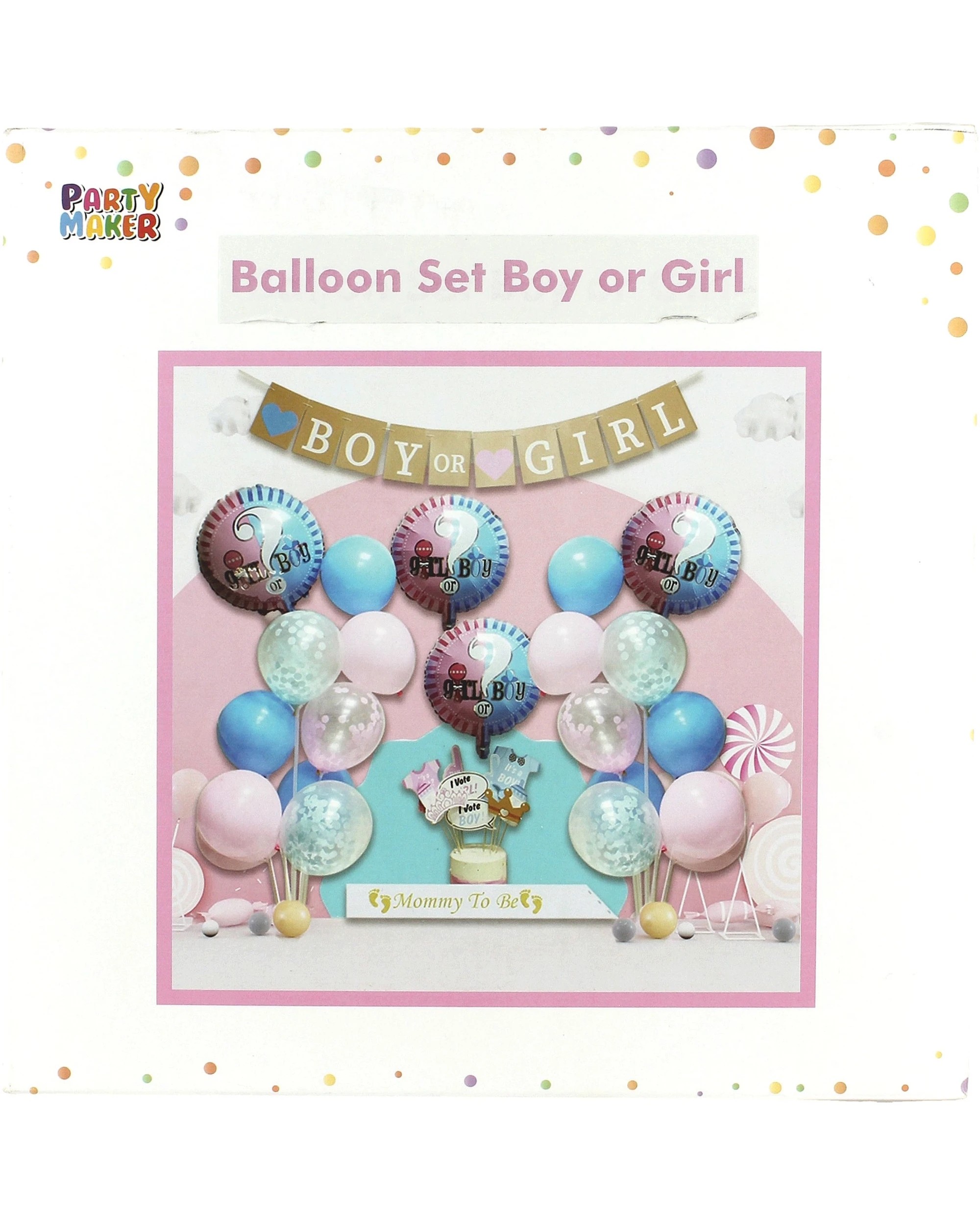 3 Party Maker Gender Reveal Balloon Decorating Kit - Multi, 3 of 3