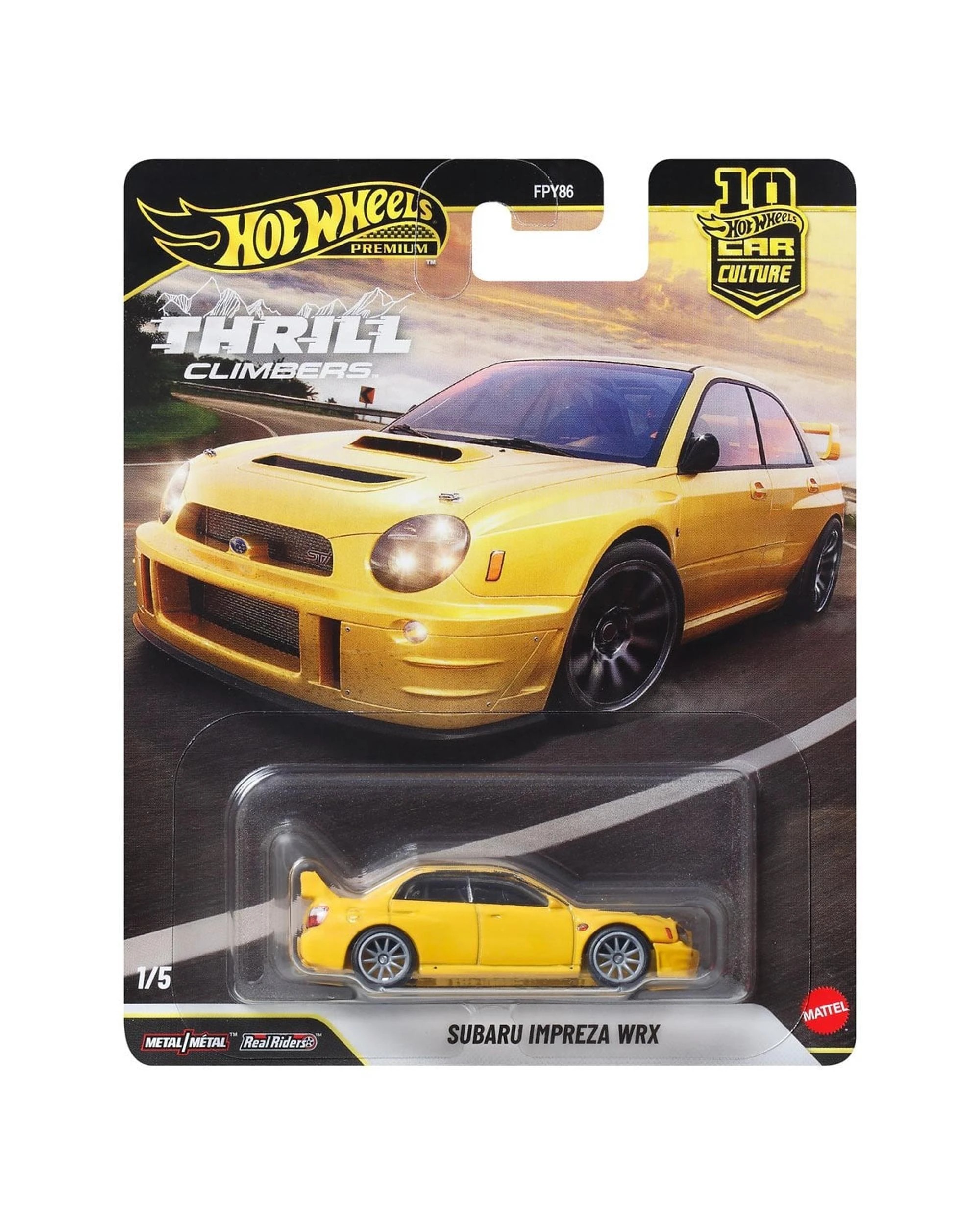 1 Hot Wheels Premium Car Culture Thrill Climbers Subaru Impreza WRX Diecast Vehicle, 1 of 1