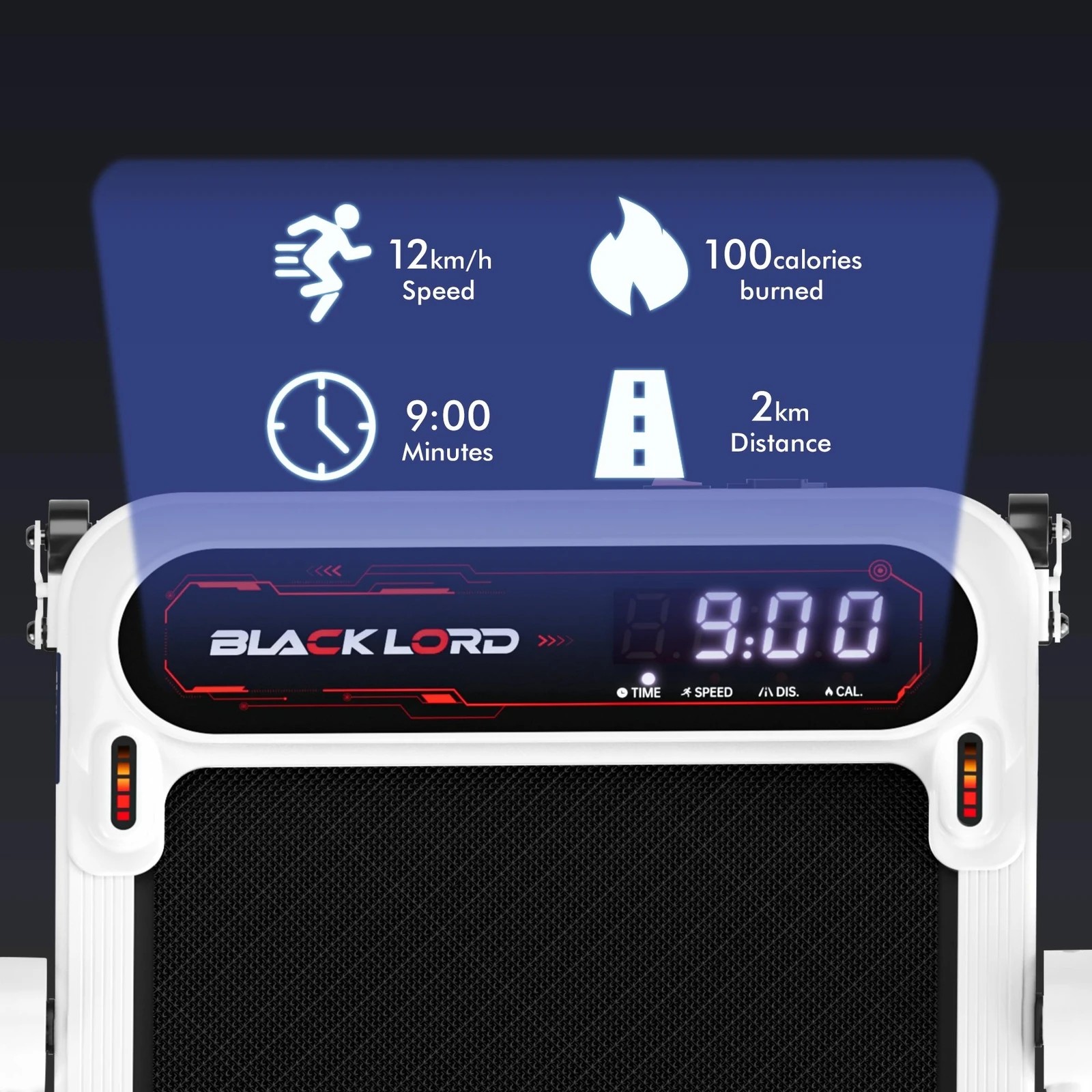 5 Black Lord Treadmill Walking Pad Folding Incline Shock Absorbers 390mm - White, 5 of 10