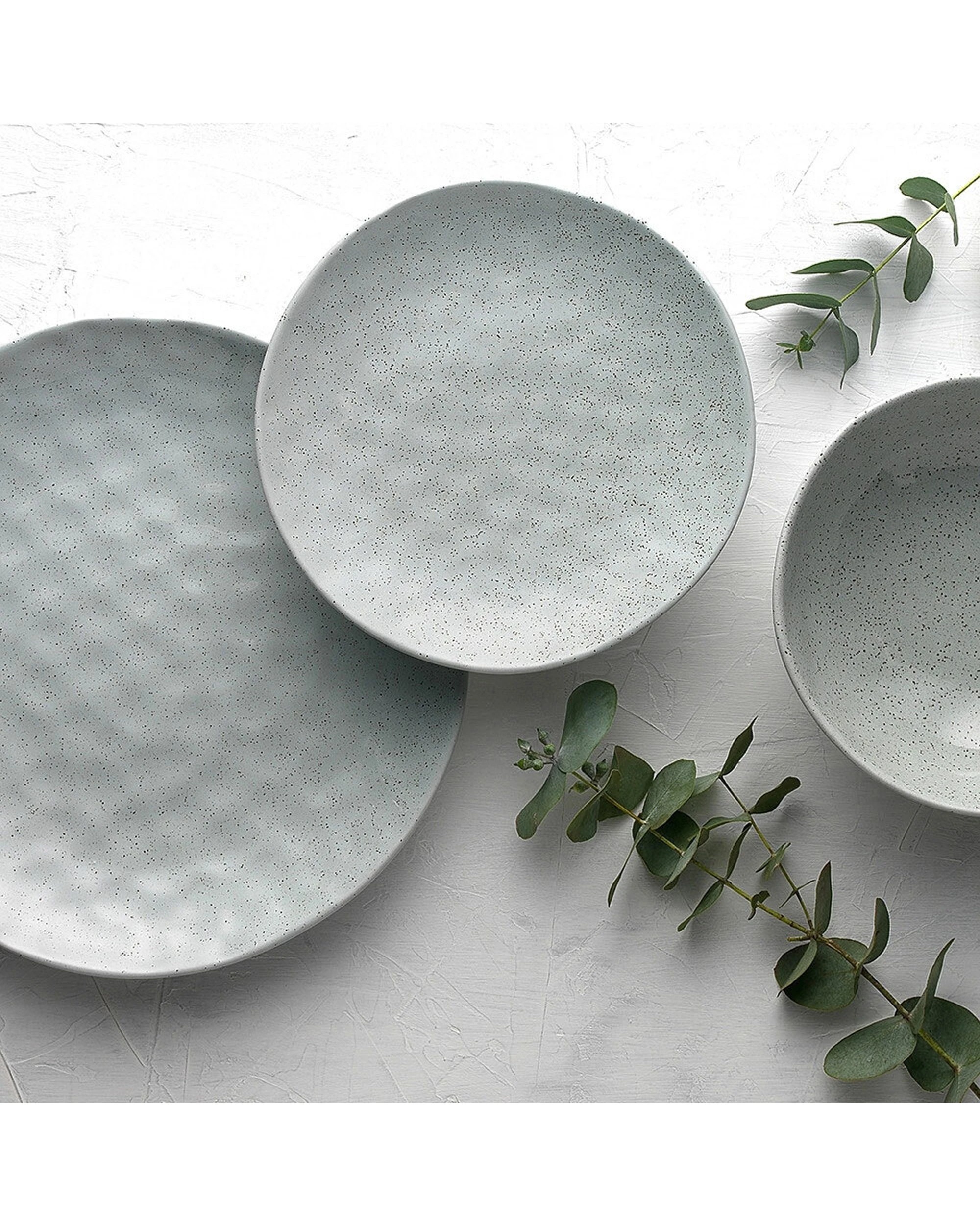 5 Ecology 12pc Speckle Duckegg Dinner Set Dinnerware - Blue, 5 of 8
