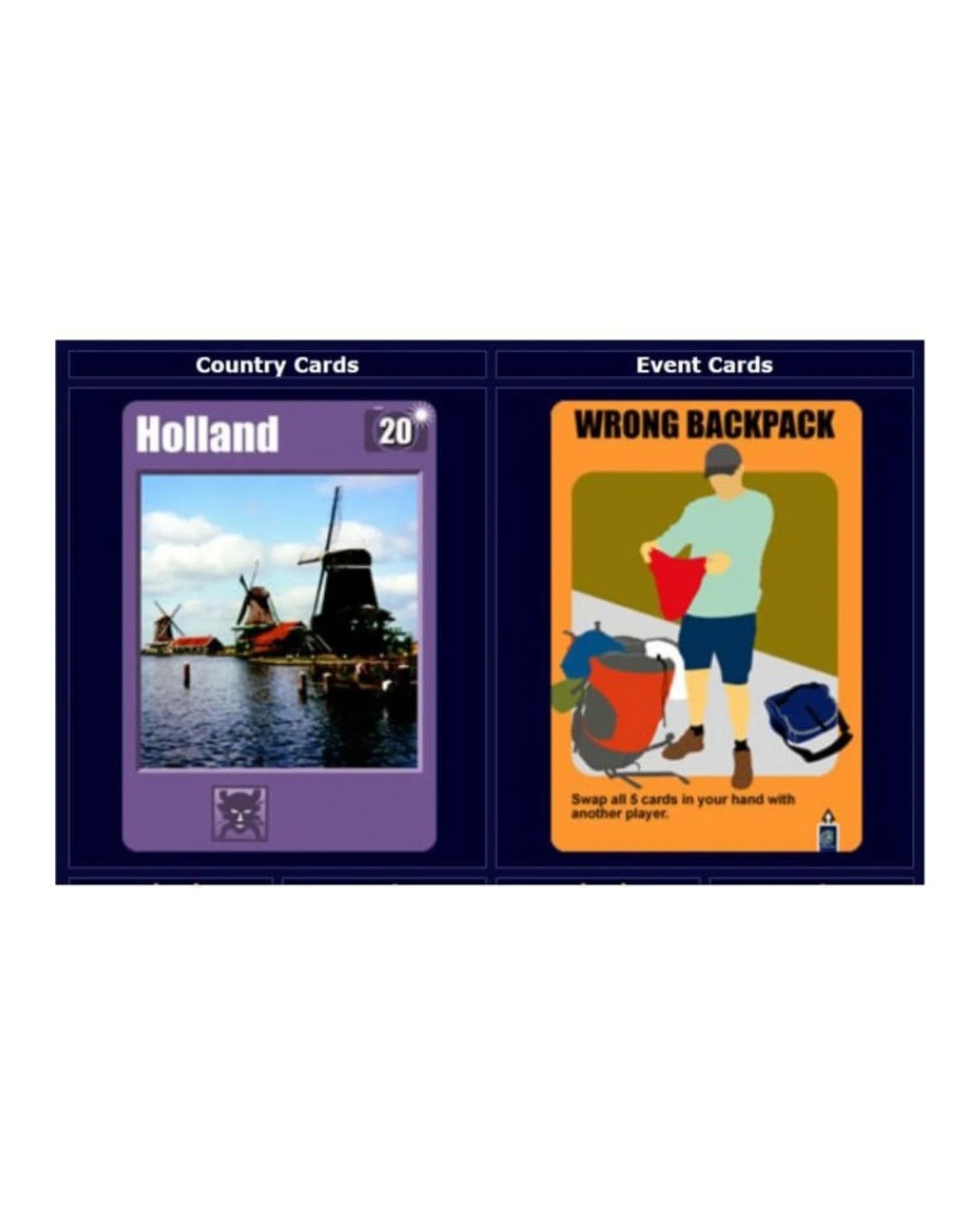 3 Backpacker Card Game, 3 of 4