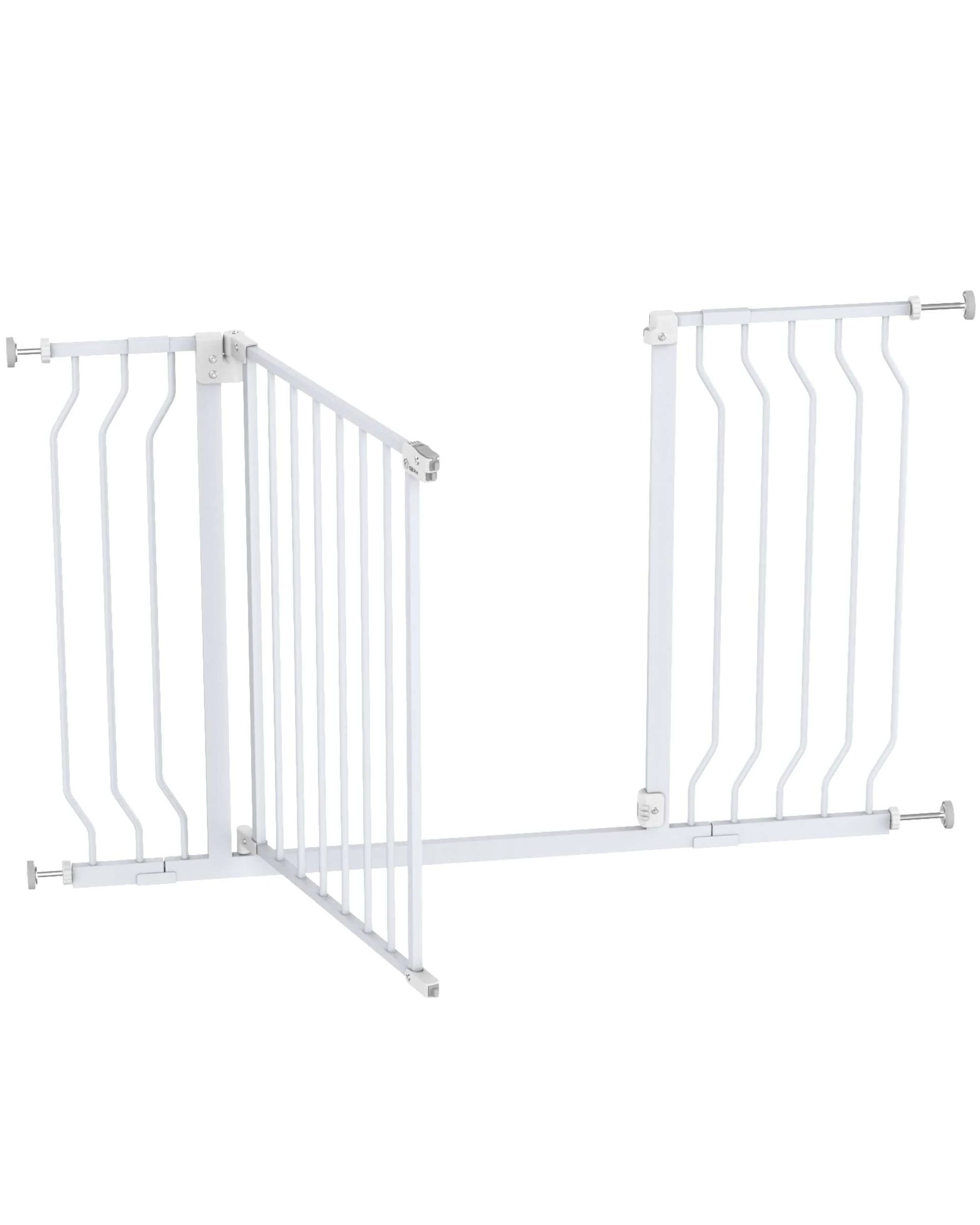 6 Pet Safety Gate 75-123cm Expandable Pet Door, 6 of 9