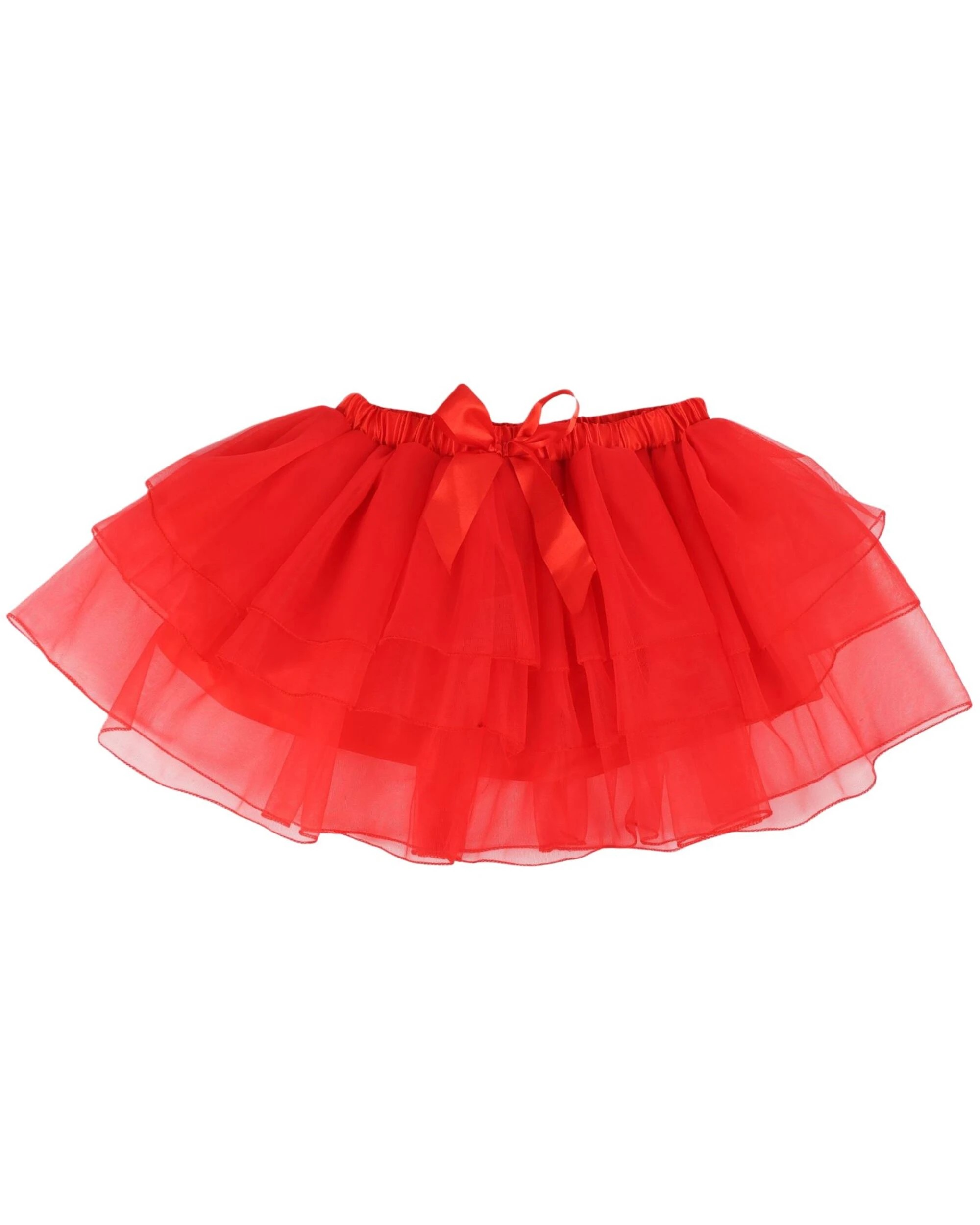 1 Gold Star Adult Layered Deluxe Tutu - ONE SIZE - Red, 1 of 3