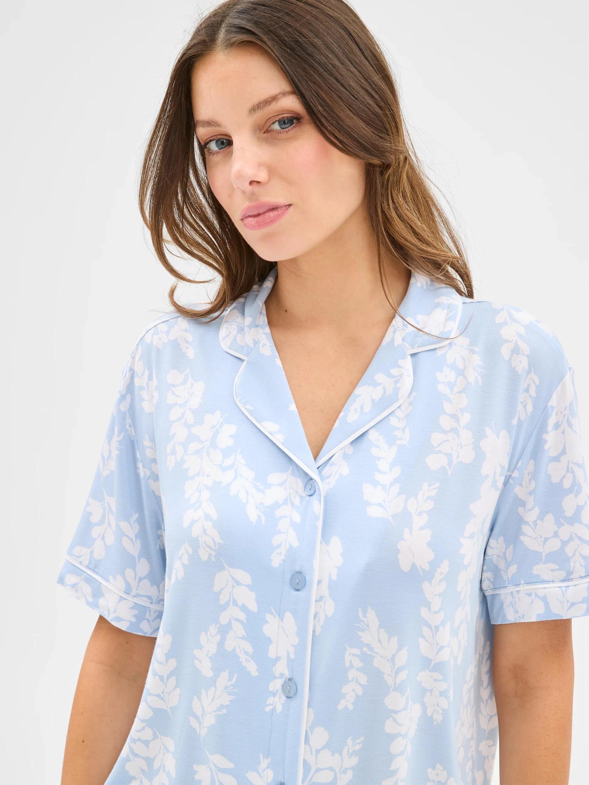 5 Target Woman Soft Comfort Bamboo Pyjama Set BLUE WISTERIA, 5 of 6