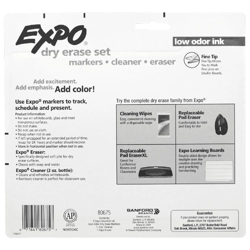 4 Expo Fine Whiteboard Markers Starter Set, 4 of 4