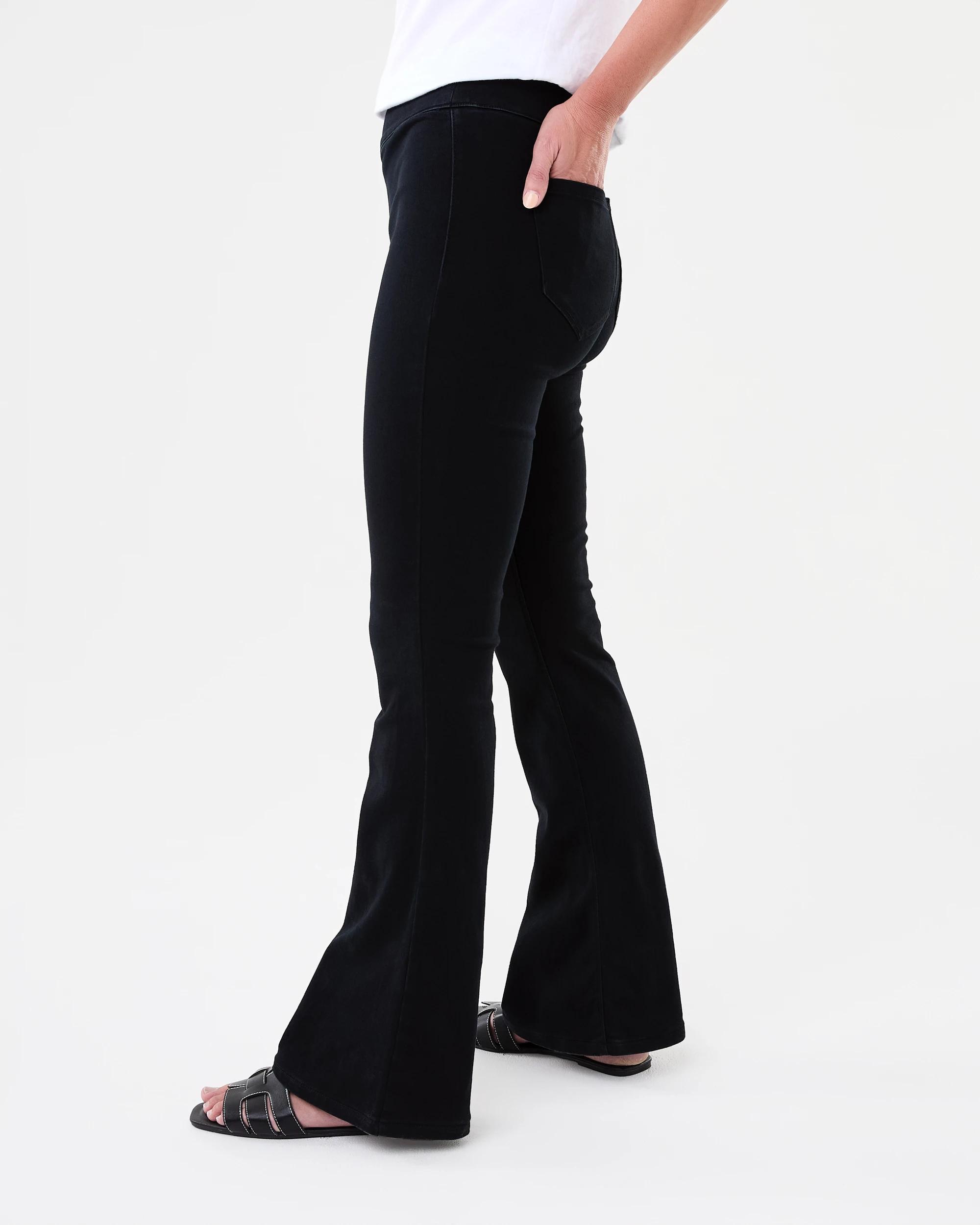 2 Flare Denim Jeggings BLACK, 2 of 7