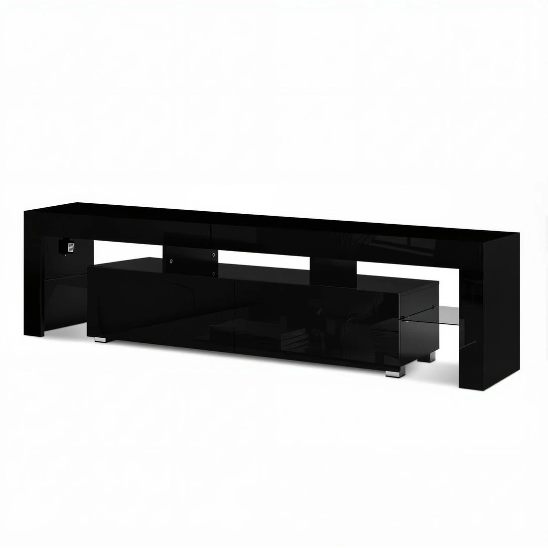 3 Artiss Entertainment Unit Tv Cabinet Led 189cm
 - Black, 3 of 8