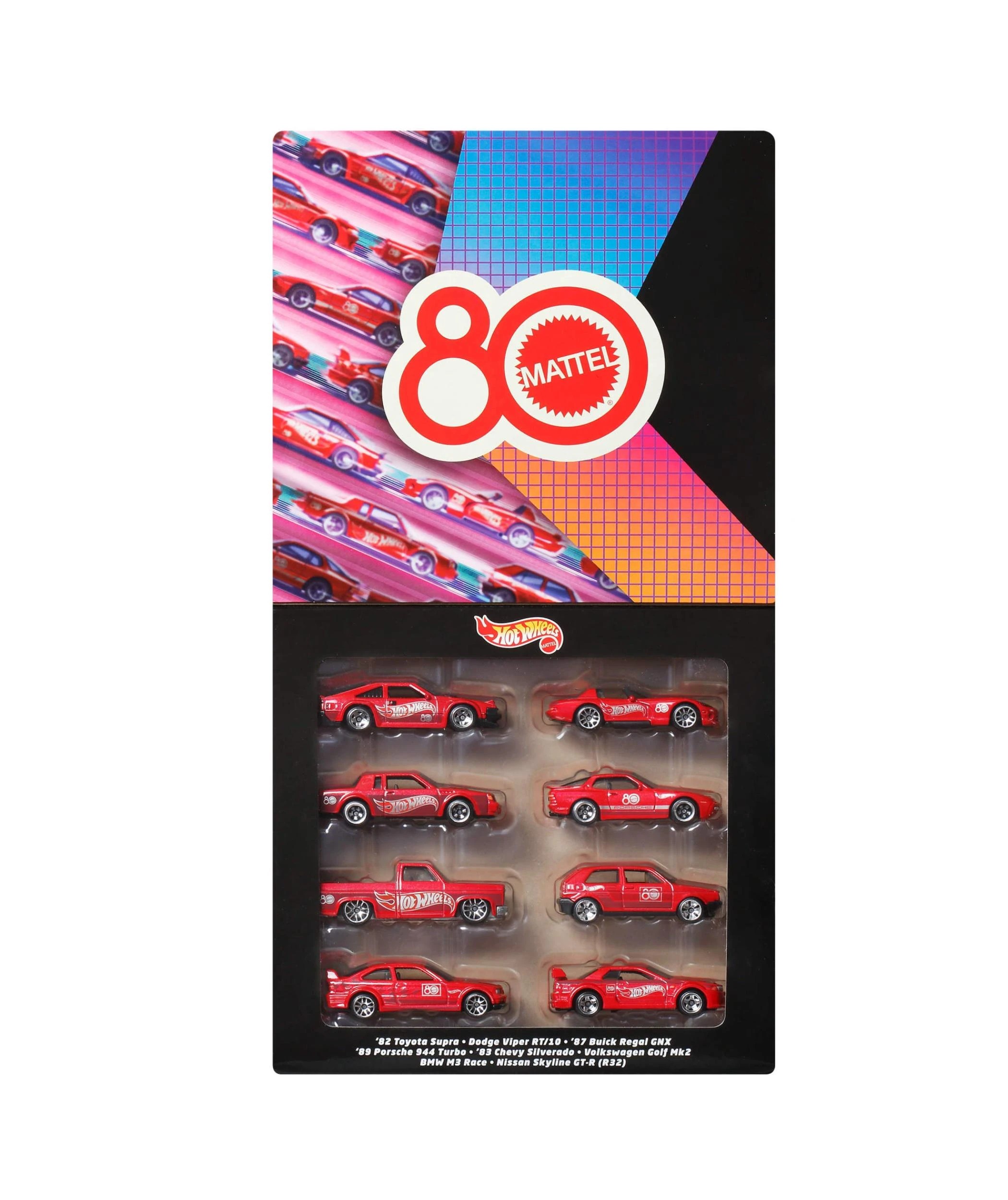 2 Hot Wheels Silver Series Mattel 80th Anniversary 8 - Pack - Multi, 2 of 6