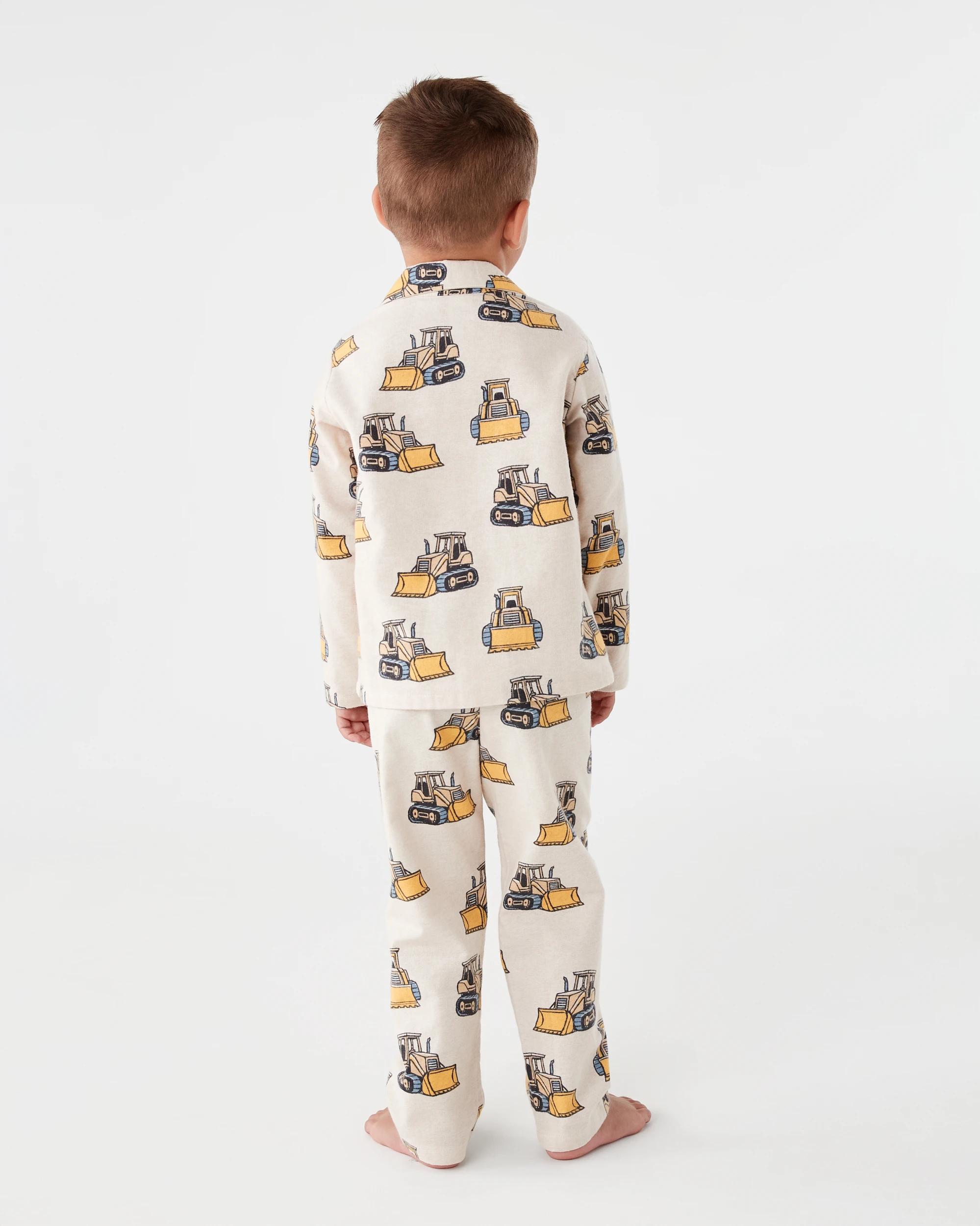 2 Flannel Pyjama Set Bge Dozers, 2 of 9
