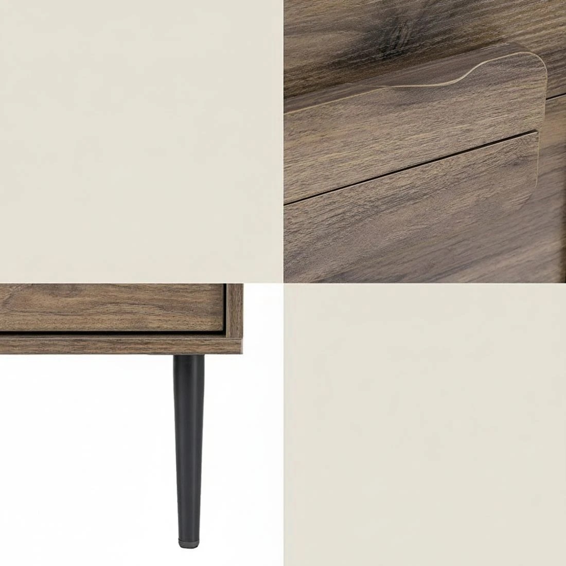 5 Artiss Bedside Table Nightstand 2 Drawers - Brown, 5 of 5