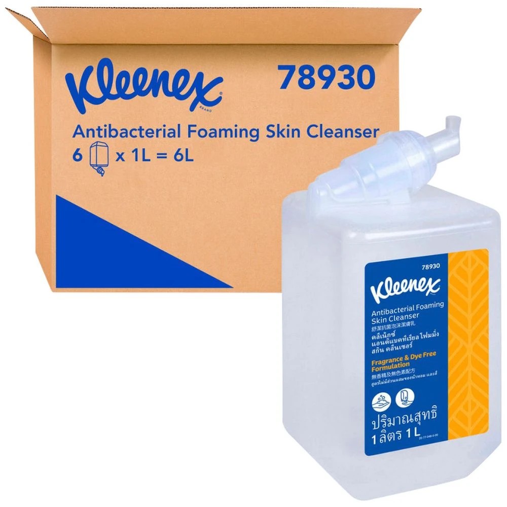 4 Kleenex Antibacterial Foaming Skin Cleanser 78930 1L, 4 of 9