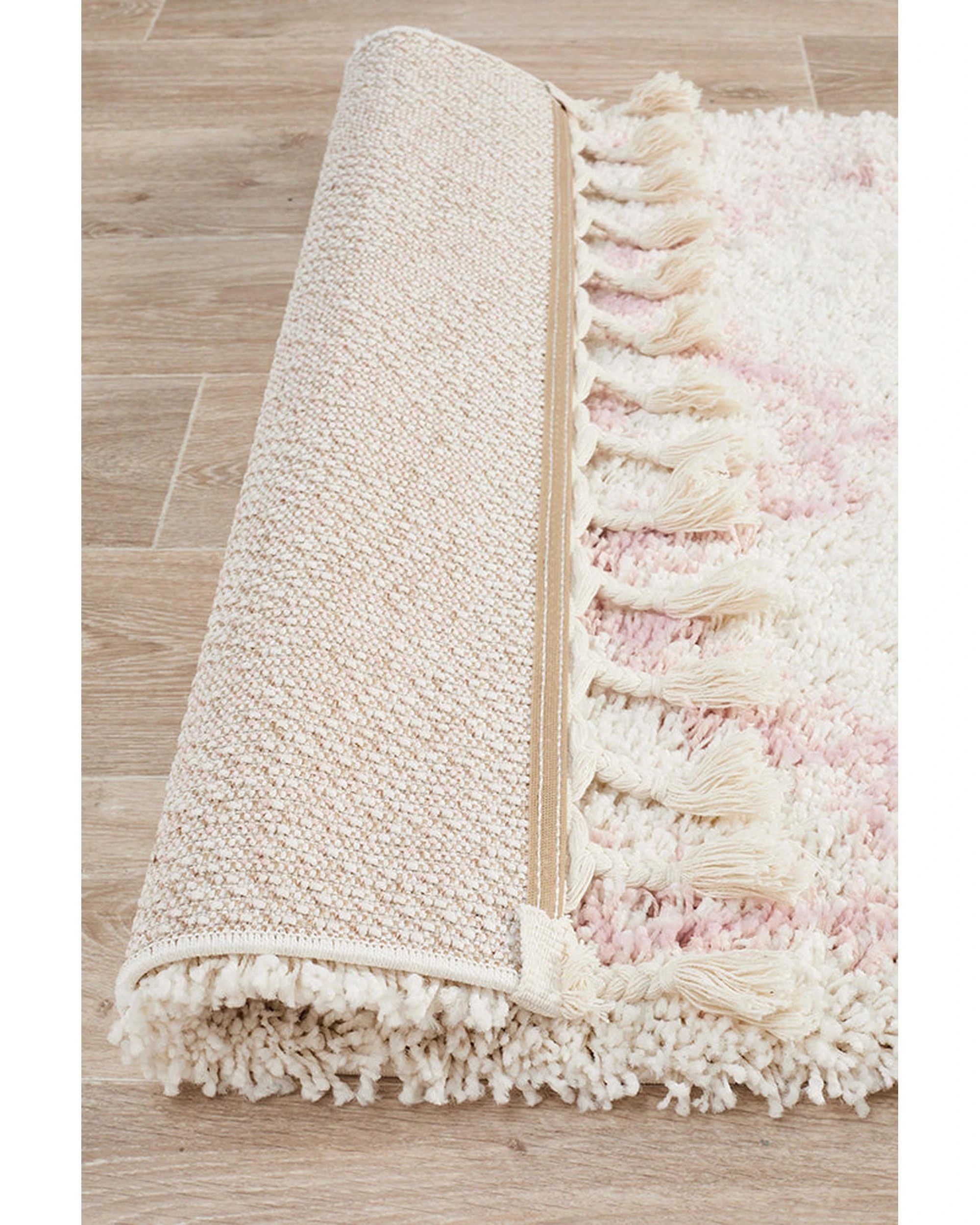 7 Rug Culture Saffron 33 Pink Runner Rug, 80 x 300 cm, 4 cm Pile, Polypropylene - Assorted, 7 of 7