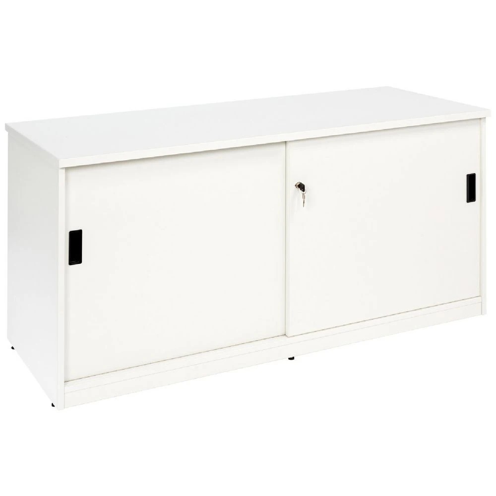 1 Stilford Professional Sliding Door Credenza 1500mm White Cabinets Cupboards, Lockers and Credenzas, 1 of 4