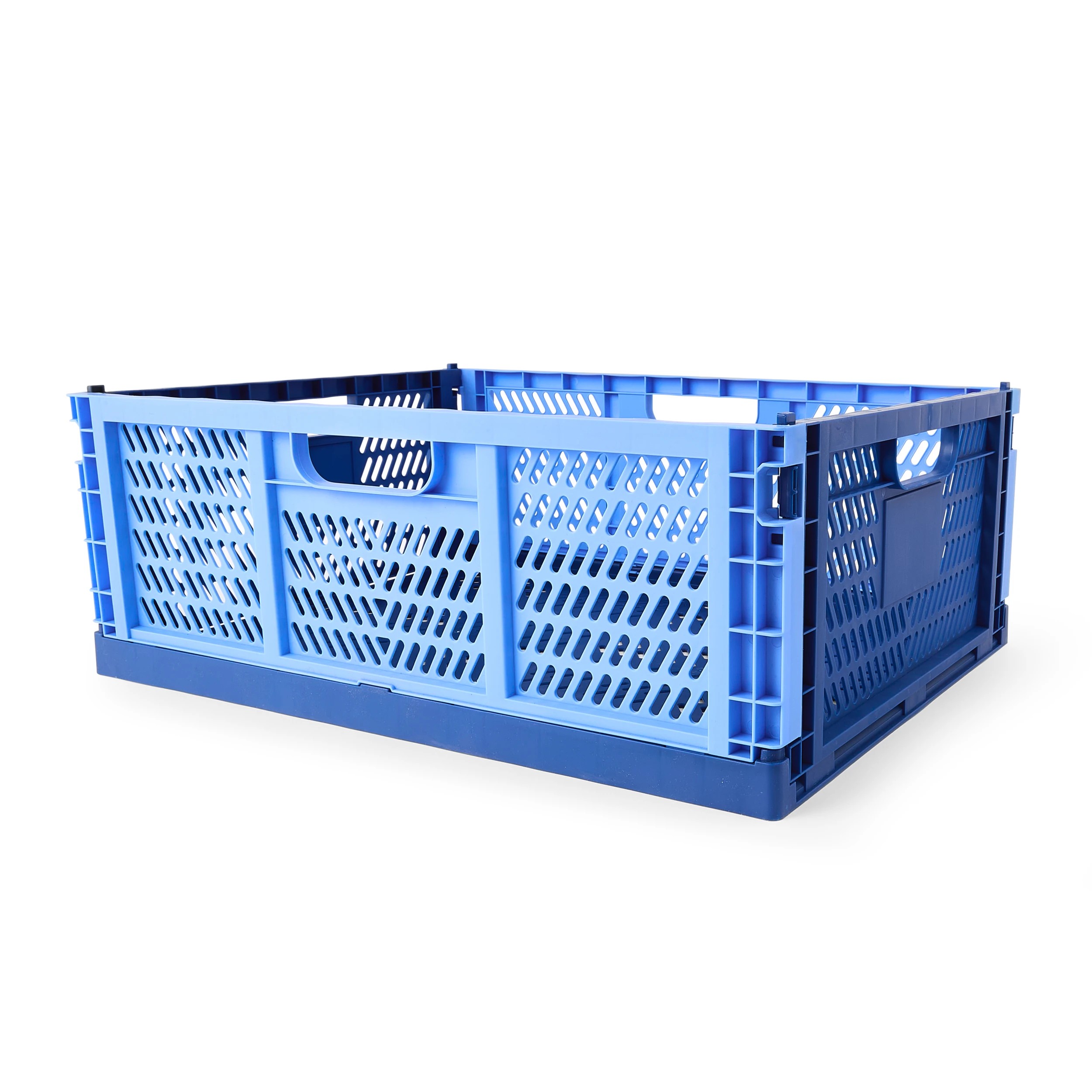 1 30L Collapsible Crate - Large, Blue, 1 of 8