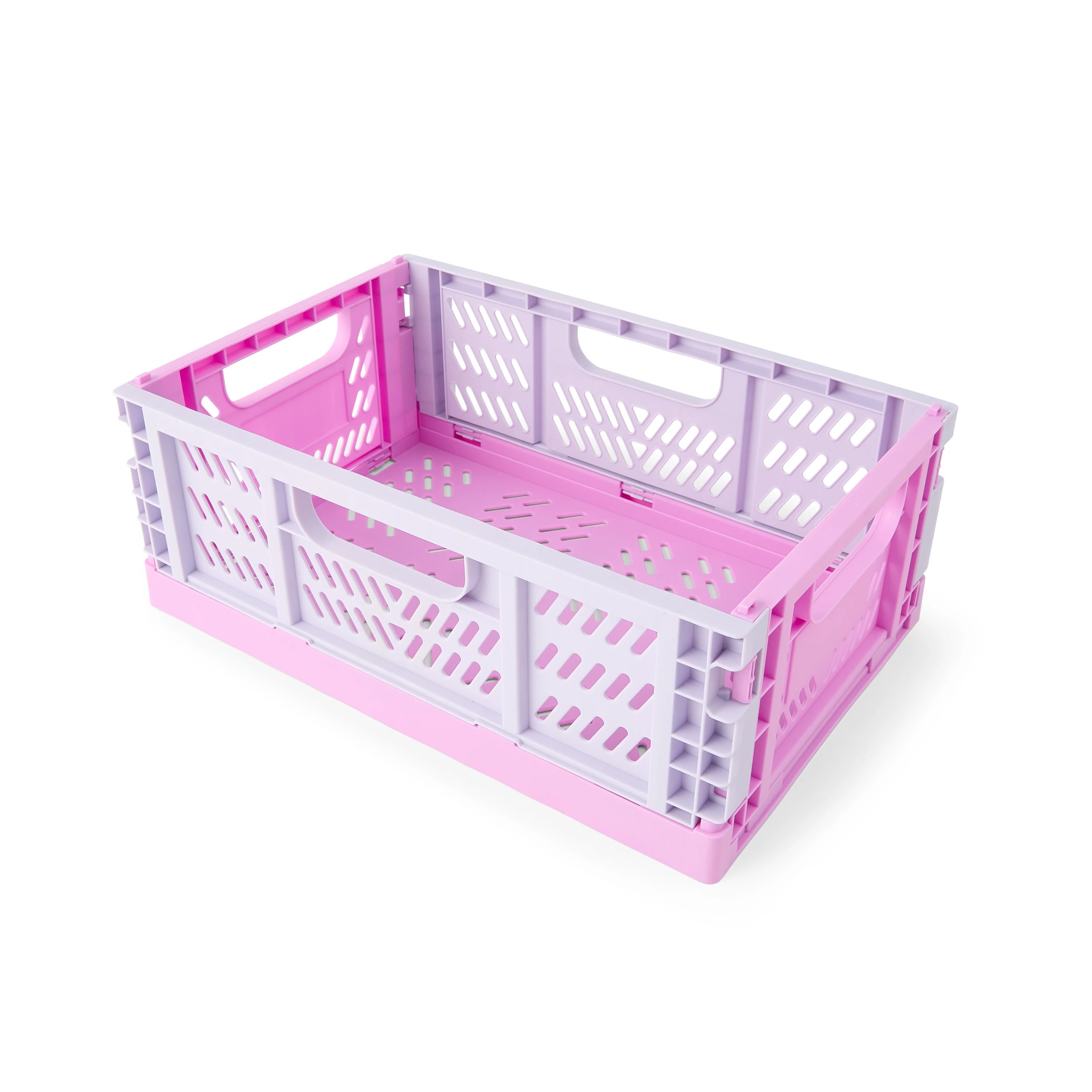 2 5L Collapsible Crate - Small, Pink, 2 of 8