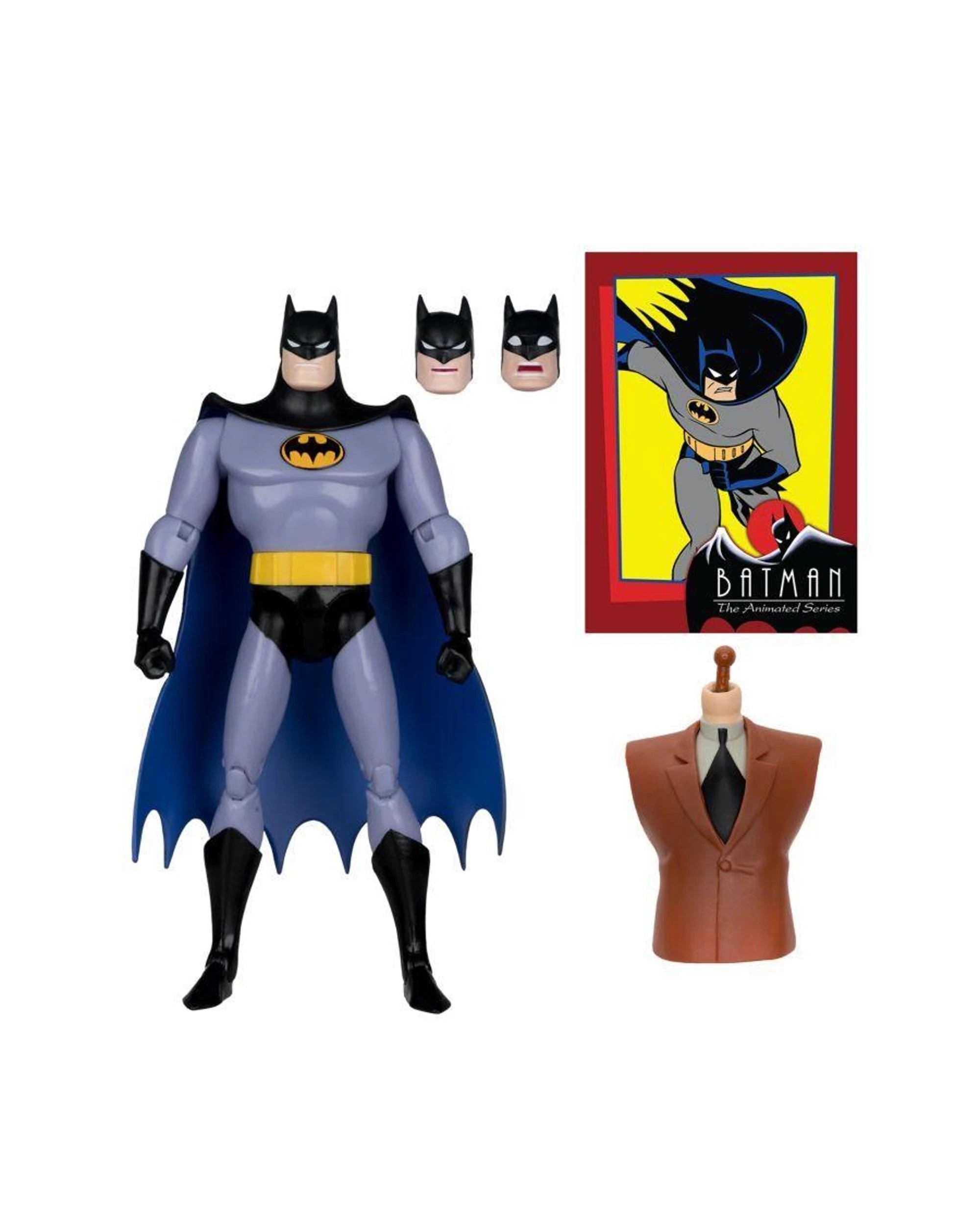 4 McFarlane DC Direct Batman The Animated Series Batman - Expressions -  Build-A 6 inch Figure, 4 of 9