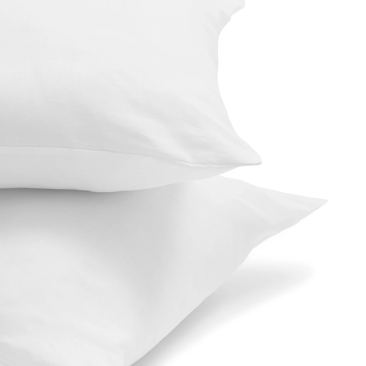 5 2 Pack Cotton Rich Cover Pillows - High Profile, White, 5 of 6