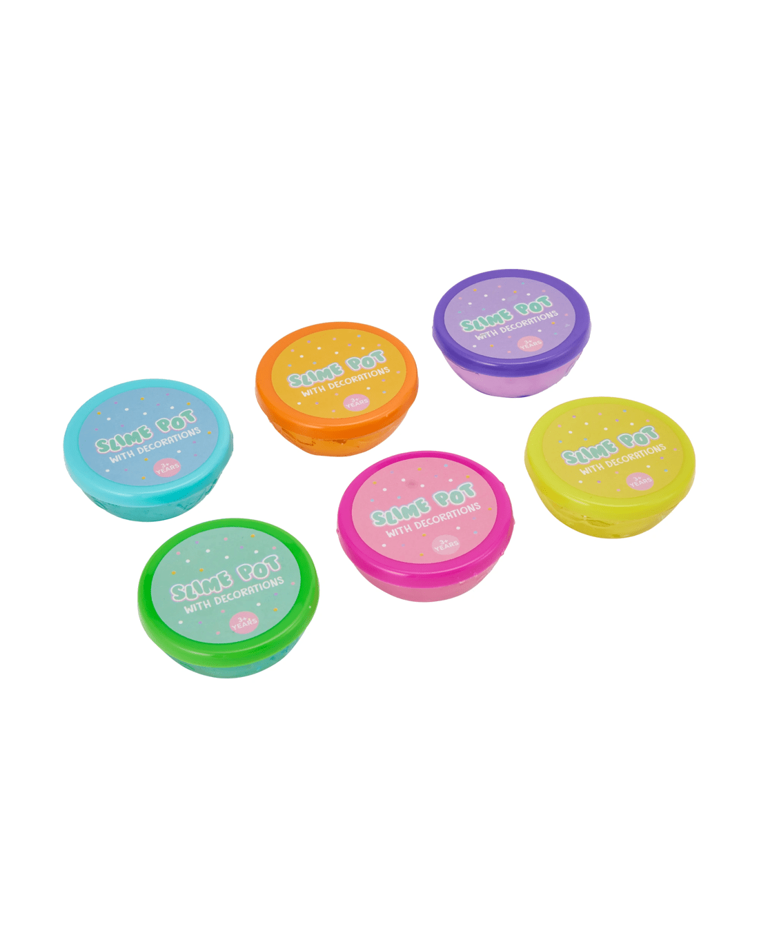 4 6 Pack Slime Pots with Decorations, 4 of 9