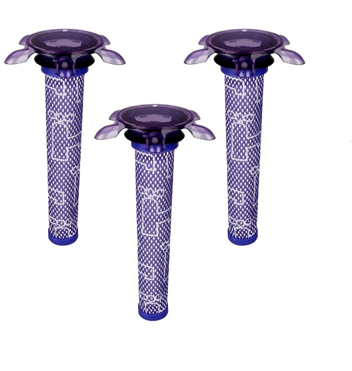 1 Hygieia 3pk Star Pre-Filters For Dyson V7 & V8 Vacuum Cleaners - Purple, 1 of 3