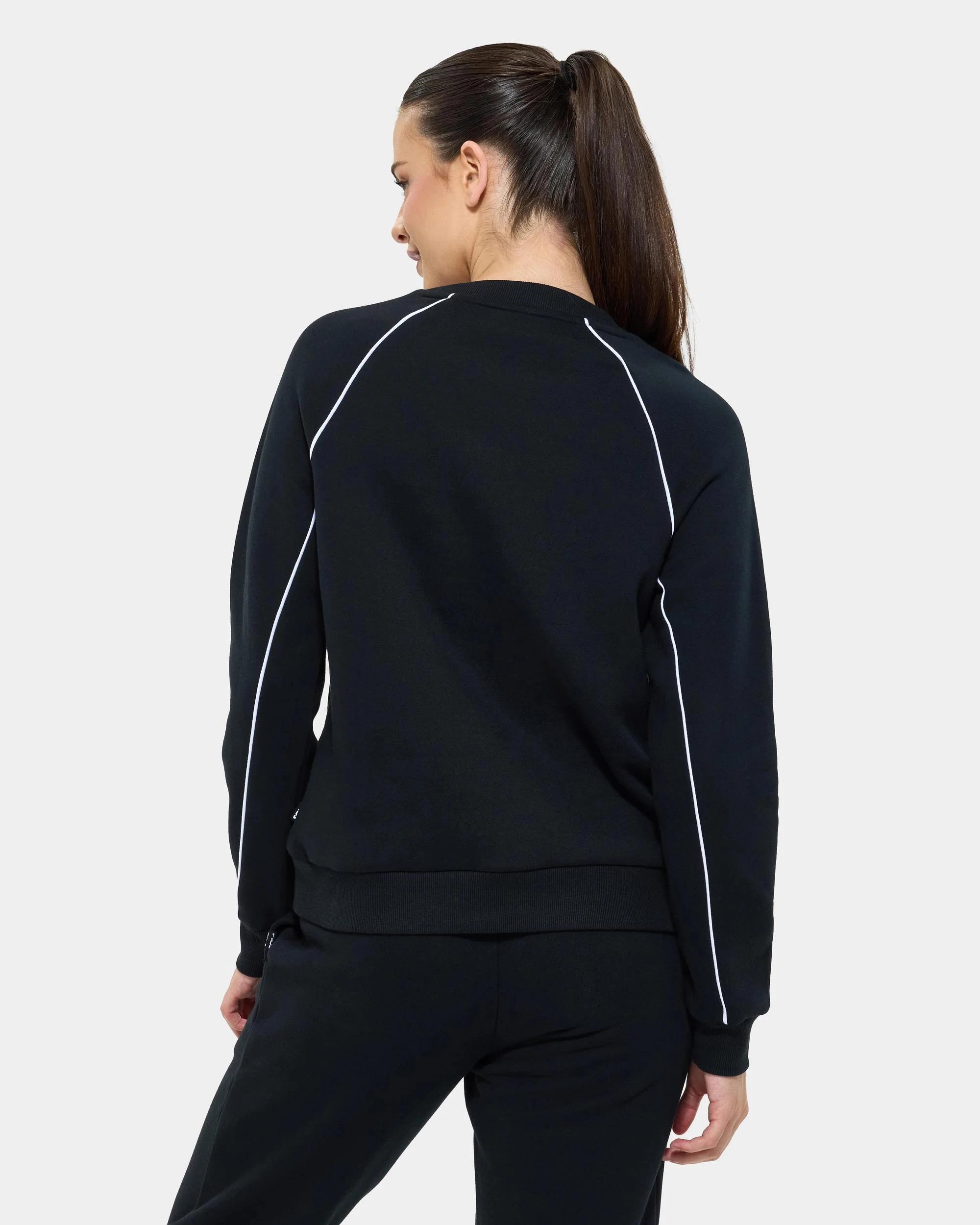 4 Fila Laila Crew Neck Sweatshirt BLACK, 4 of 6