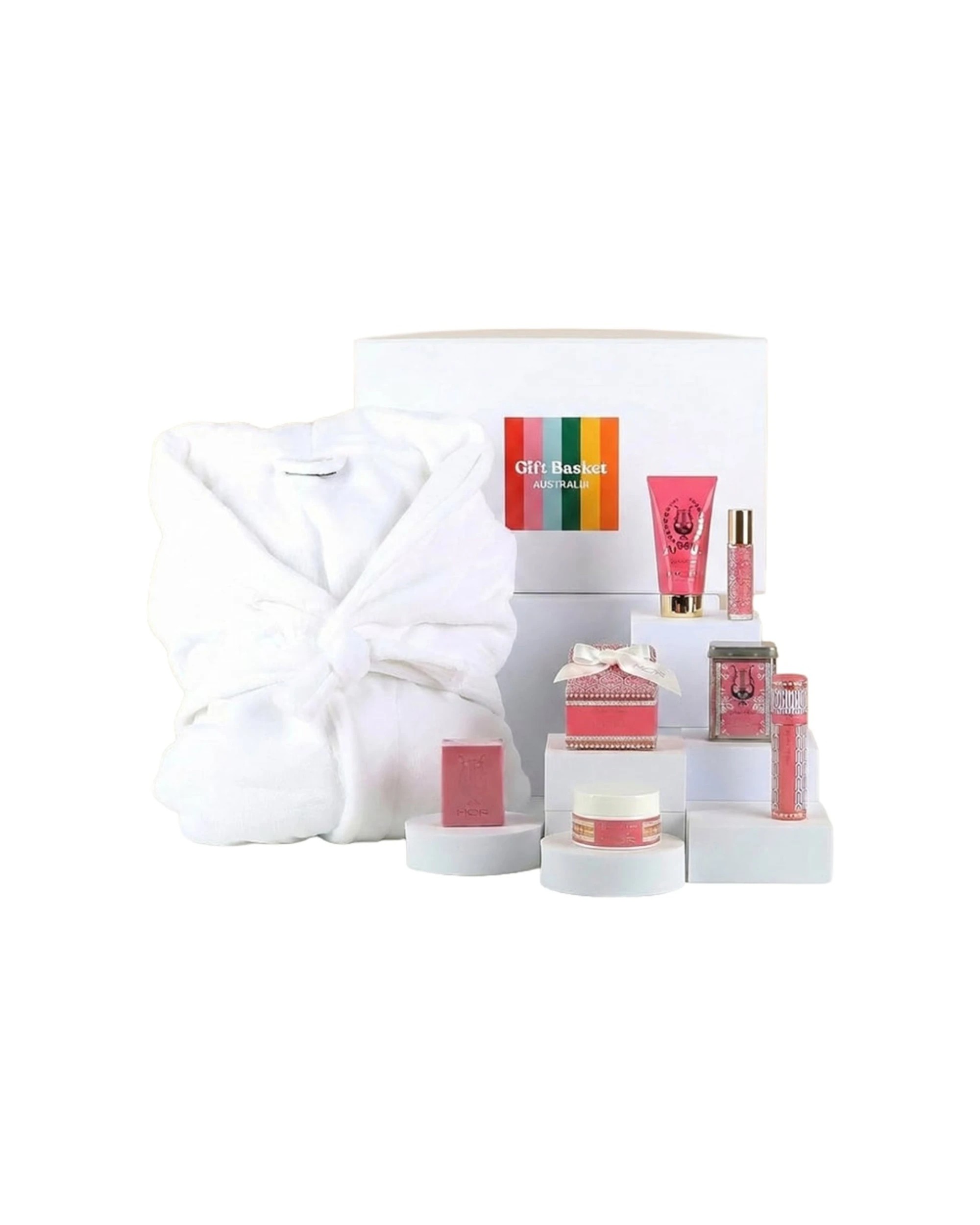 1 Gift Basket MOR Lychee Flower Minis & Bathrobe Set Microplush Robe - Multi, 1 of 8