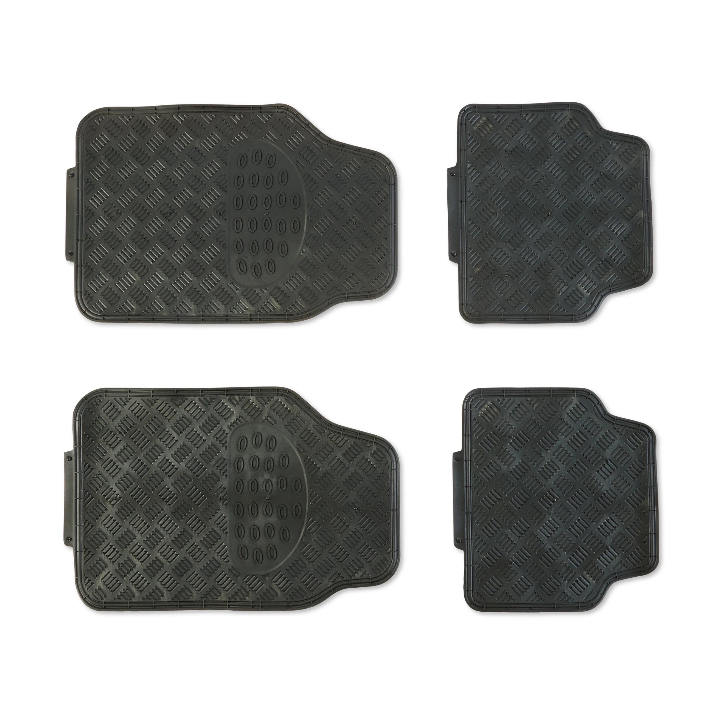 3 4 Pack Metallic Floor Mats - Red, 3 of 9
