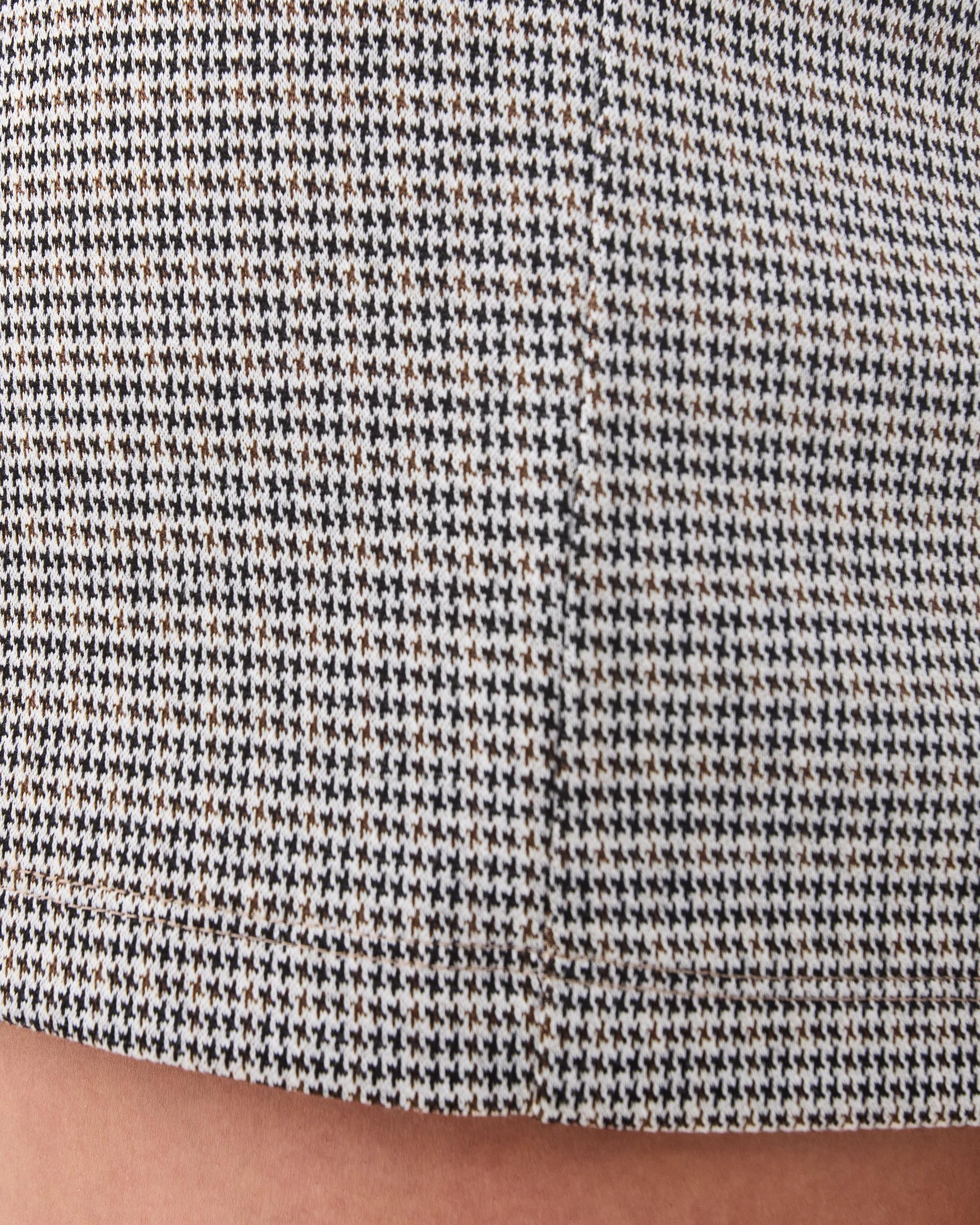 5 A-line Mini Skirt Hndth Brwn, 5 of 6