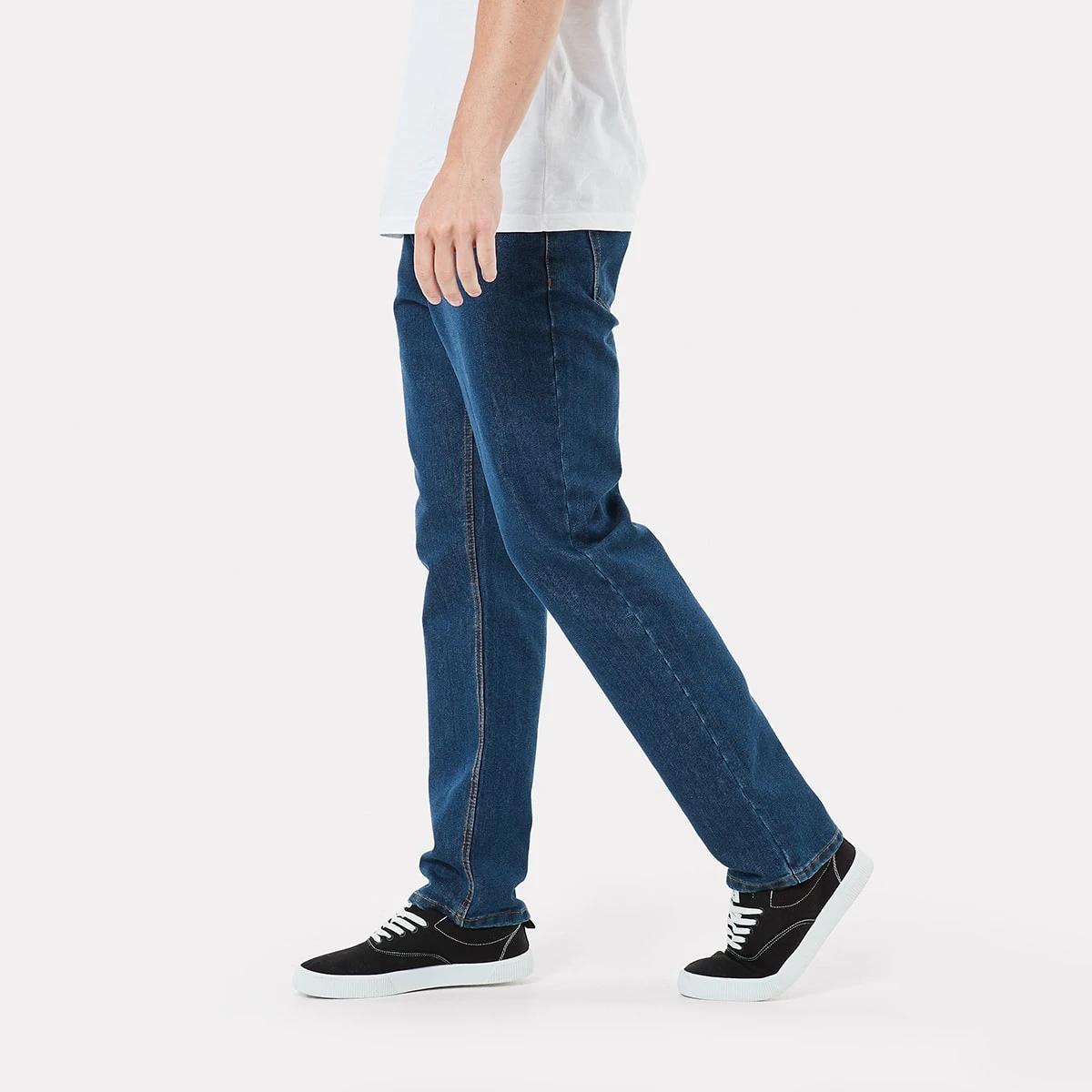 3 Straight Stretch Jeans Mid Wash, 3 of 6