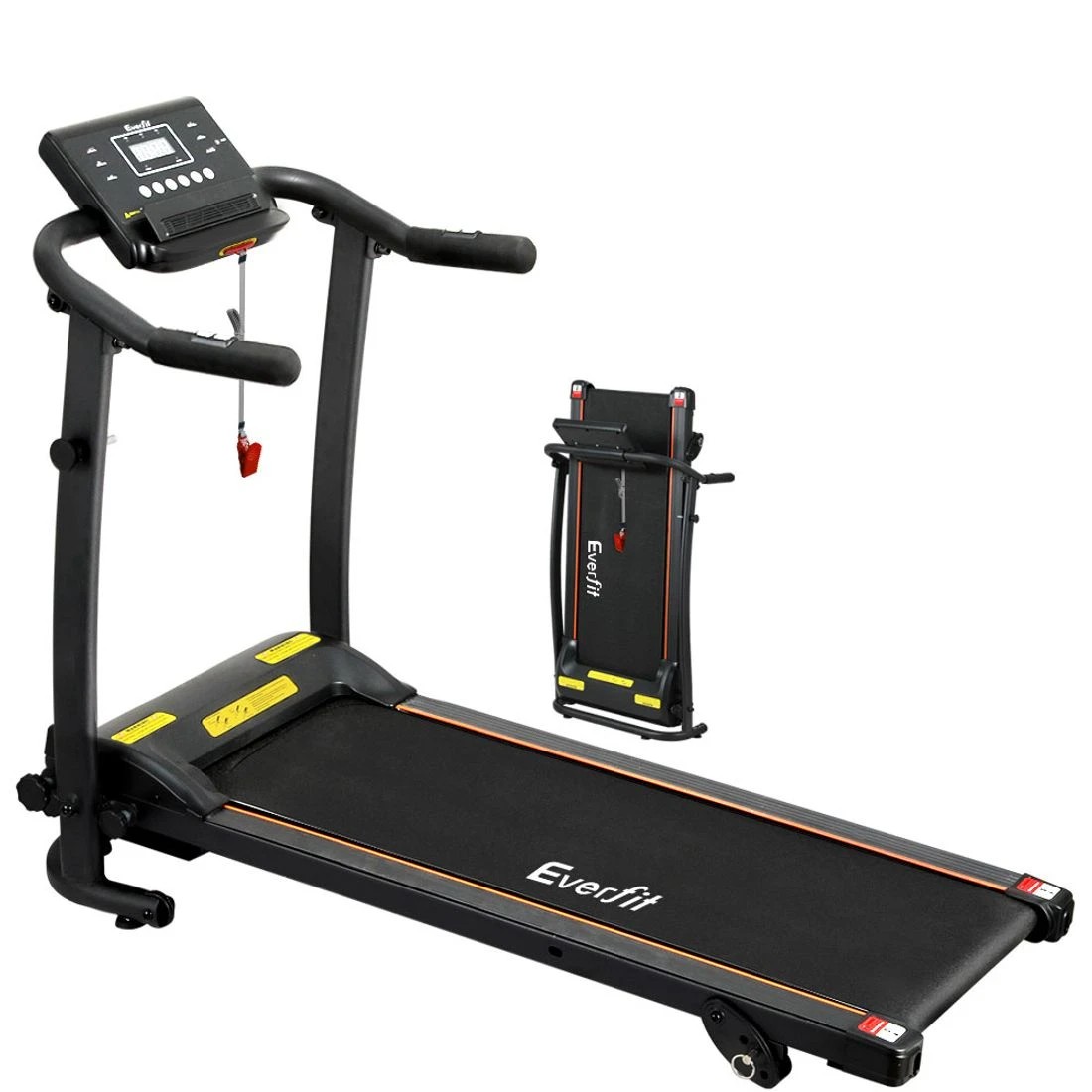 1 Everfit Treadmill Electric Home Gym Fitness Exercise Machine Foldable 370mm - Black, 1 of 7