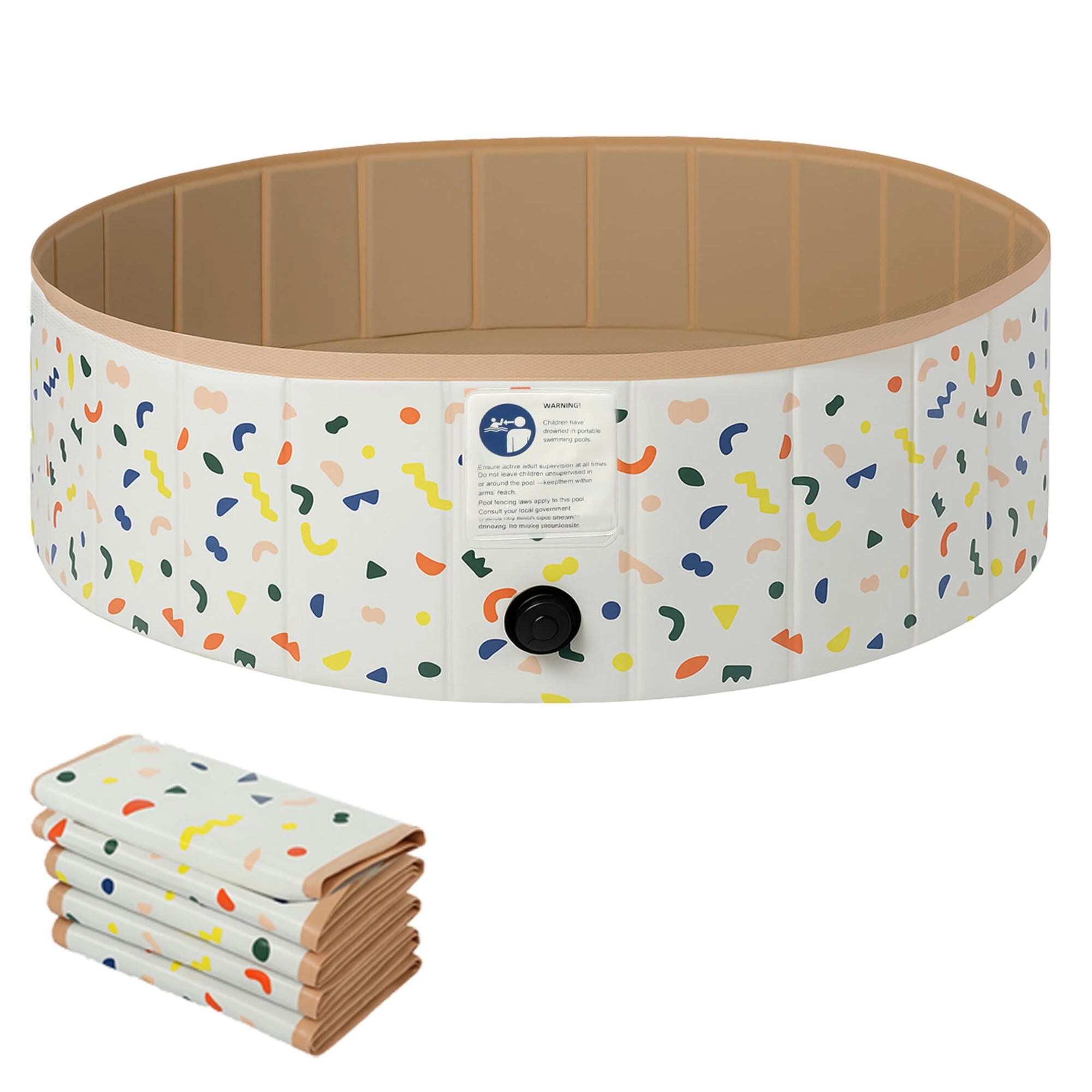 1 Pawz Foldable Dog Kiddie Pool Portable Swimming Pool, 1 of 5