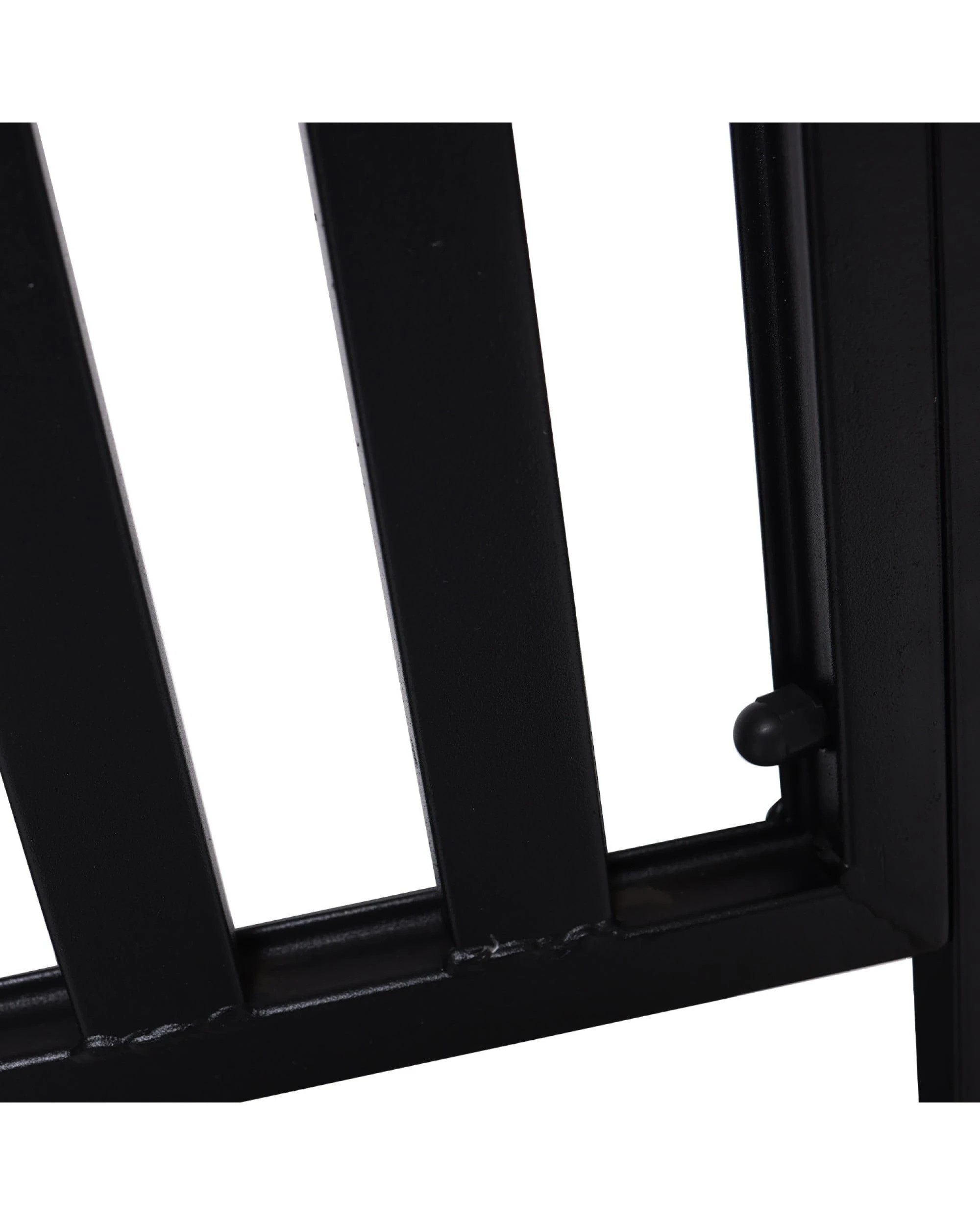 6 Wallaroo Steel Outdoor 2 to 3 Seater Garden Bench Rust Resistant Cast Iron 300kg Capacity - Black, 6 of 10