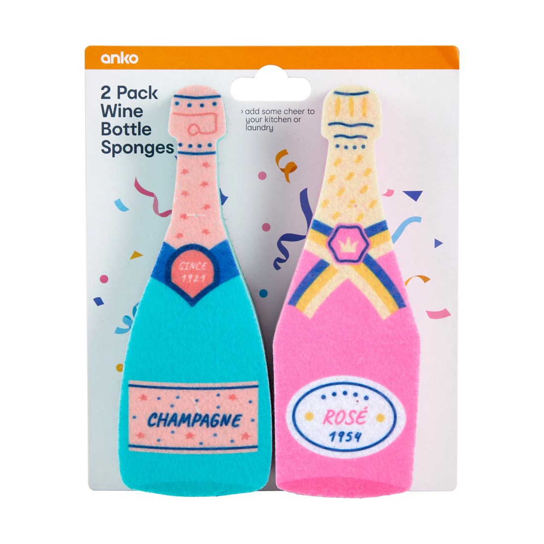 6 2 Pack Wine Bottle Sponges, 6 of 6