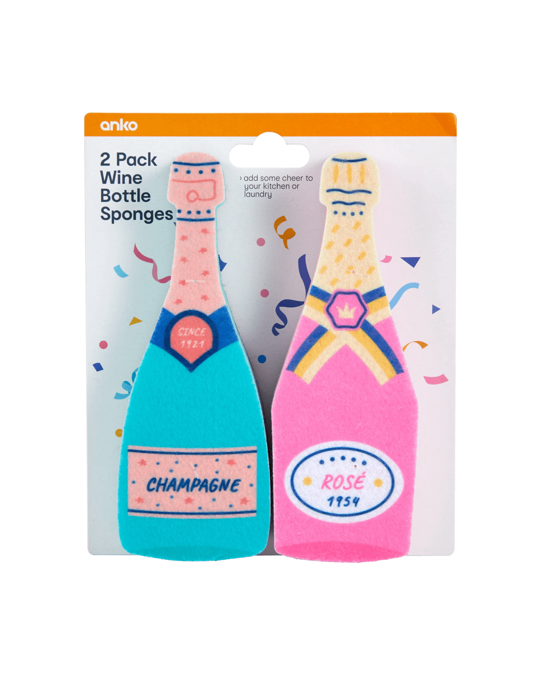 6 2 Pack Wine Bottle Sponges, 6 of 6