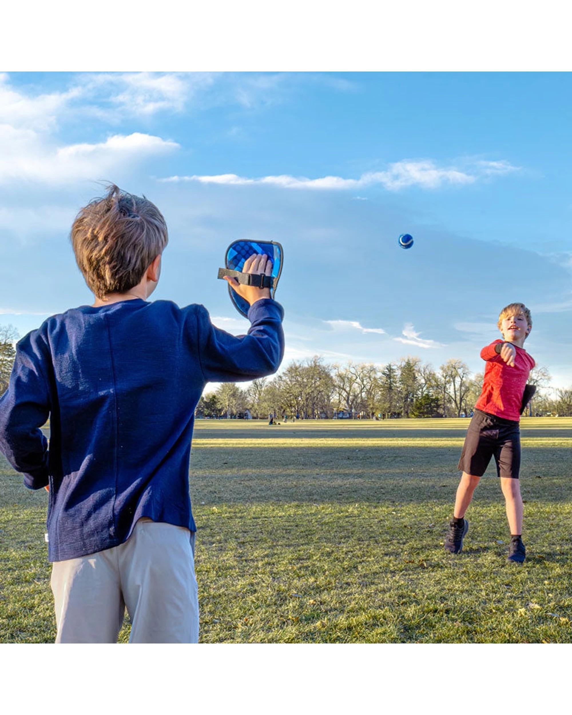 4 P1 Toss & Catch Ball Game Portable Design Fun Activity Set Outdoor Play Toy 19.5cm - Multi, 4 of 6